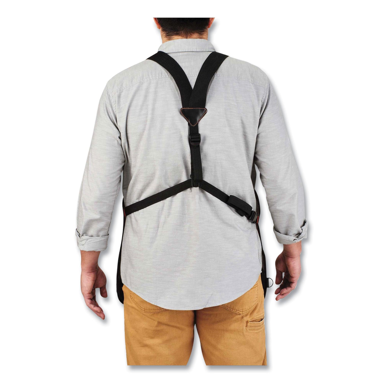 ergodyne® Arsenal 5704 Canvas Tool Apron, 22 Compartments, 25.5 x 28, Canvas, Gray