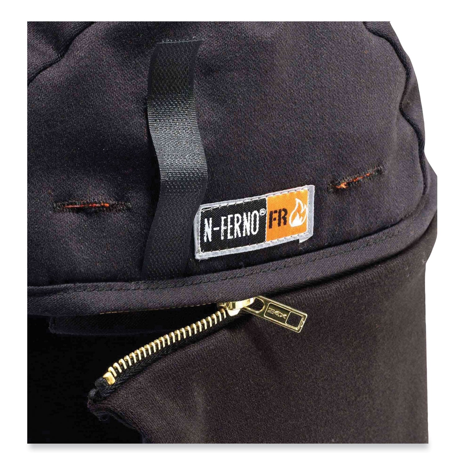 ergodyne® N-Ferno 6885 2-Layer FR Zip-Off Winter Liner, Modacrylic Cotton, One Size Fits Most, Black