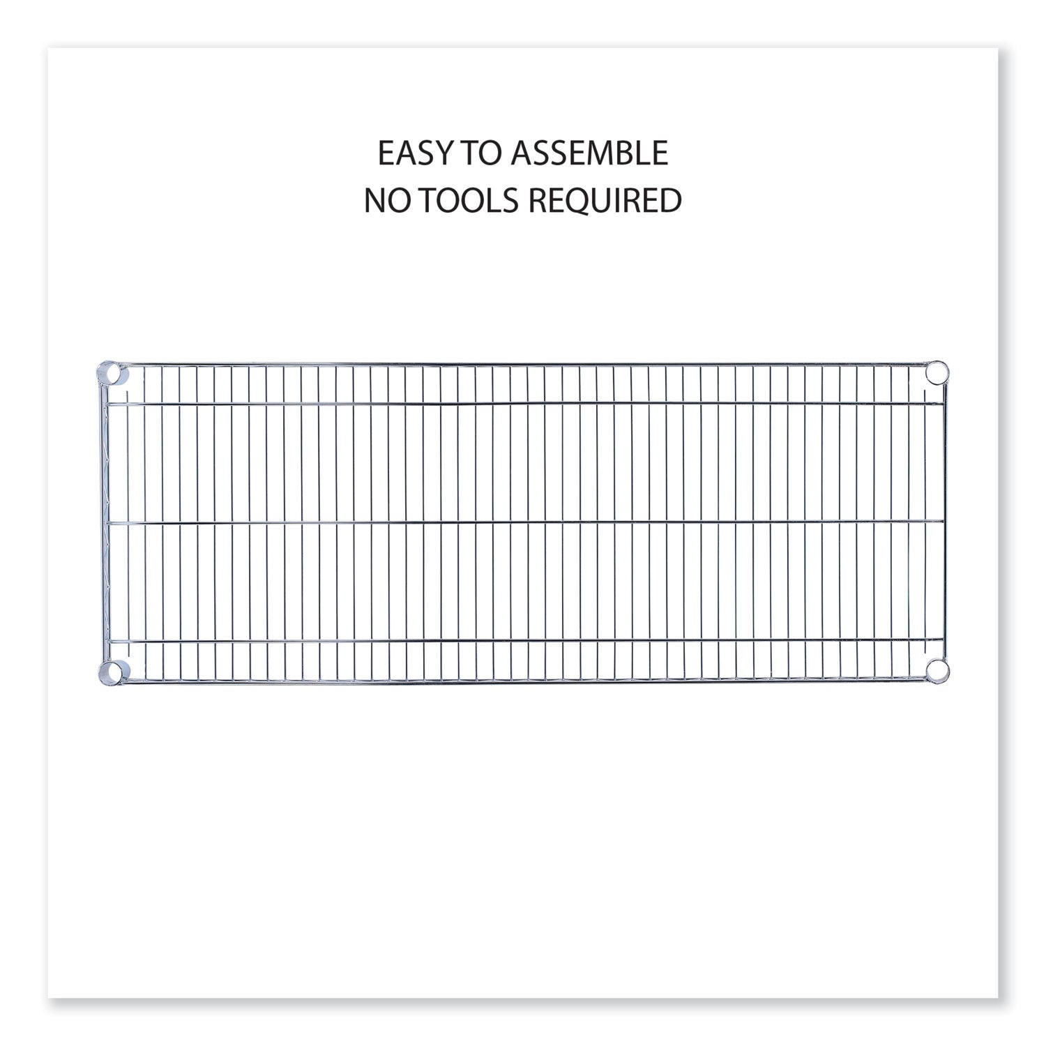 Alera® 5-Shelf Wire Shelving Kit With Casters And Shelf Liners, 48w X 18d X 72h, Silver