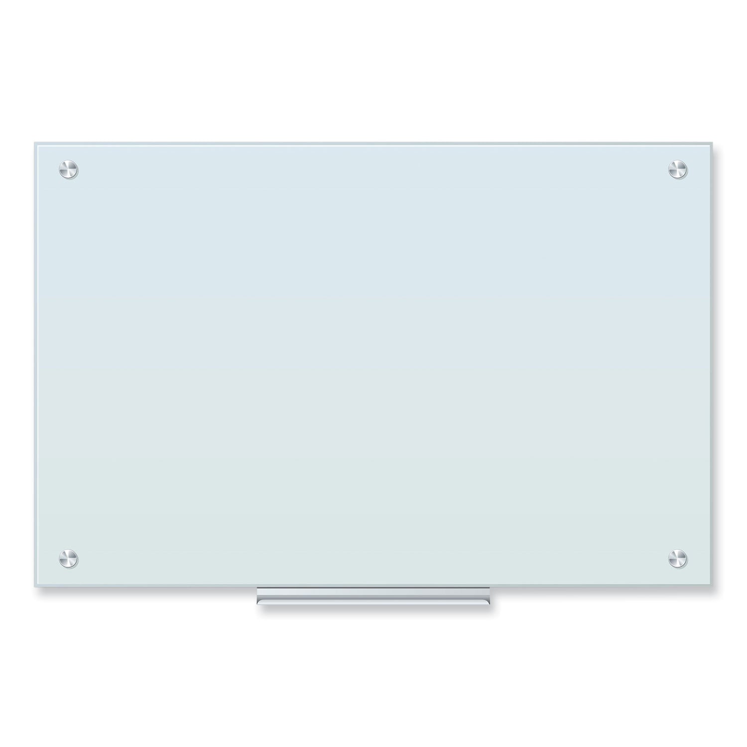 Glass Dry Erase Board, 35 x 23, White Surface