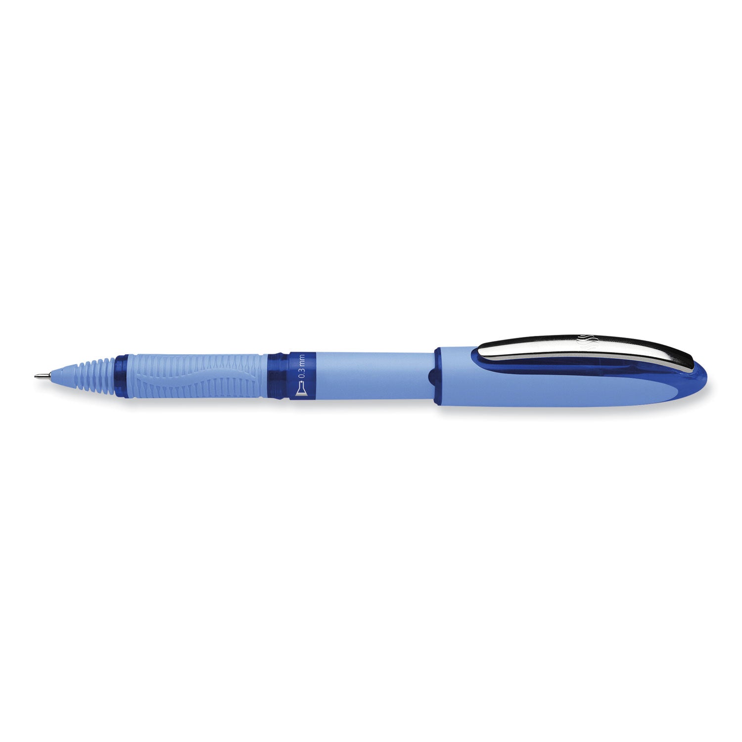 Schneider® One Hybrid N Rollerball Pen, Stick, Extra-Fine 0.3 mm, Blue Ink, Blue Barrel, 10/Box