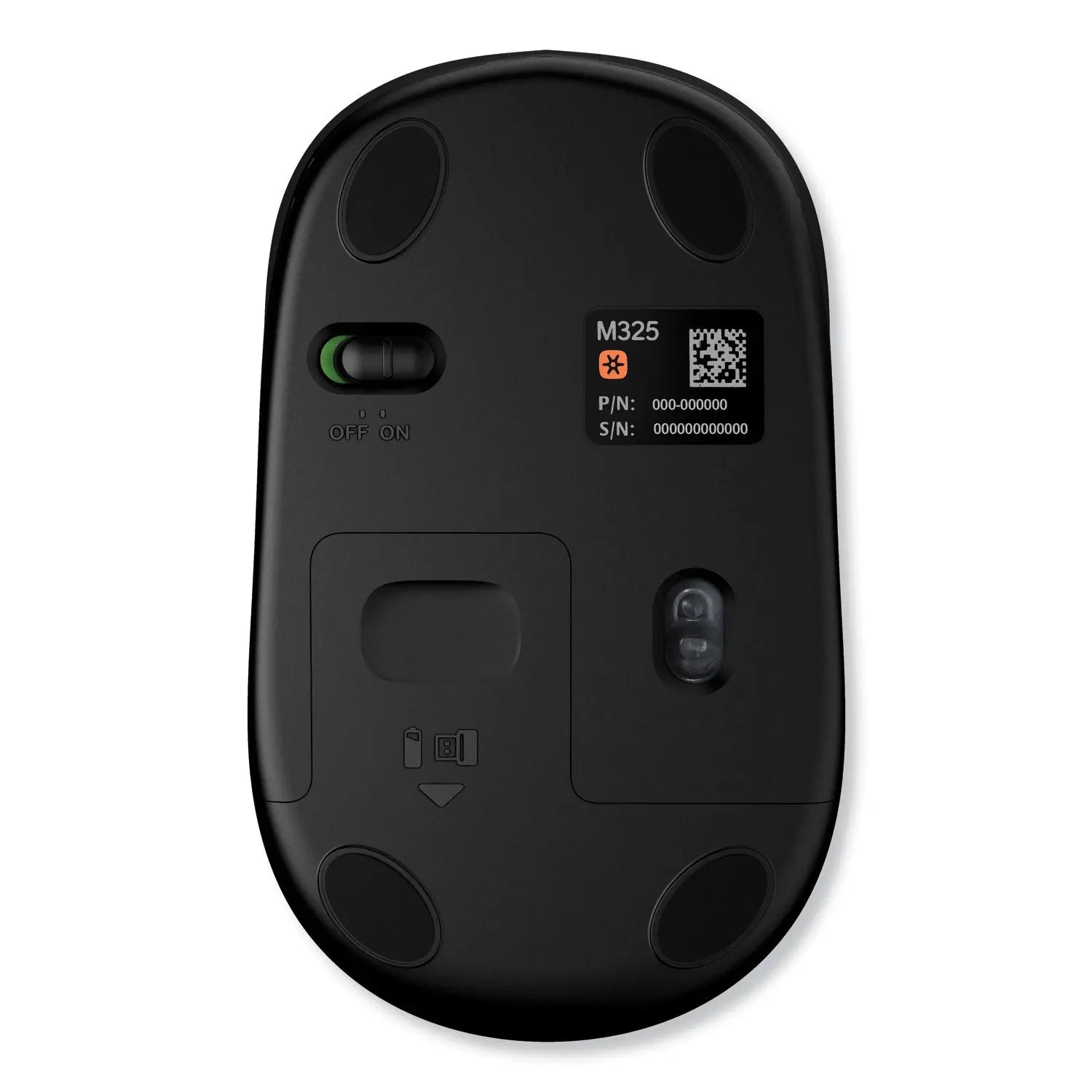 M325 Wireless Mouse, 2.4 GHz Frequency/30 ft Wireless Range, Left/Right Hand Use, Silver Logitech® Flipcost