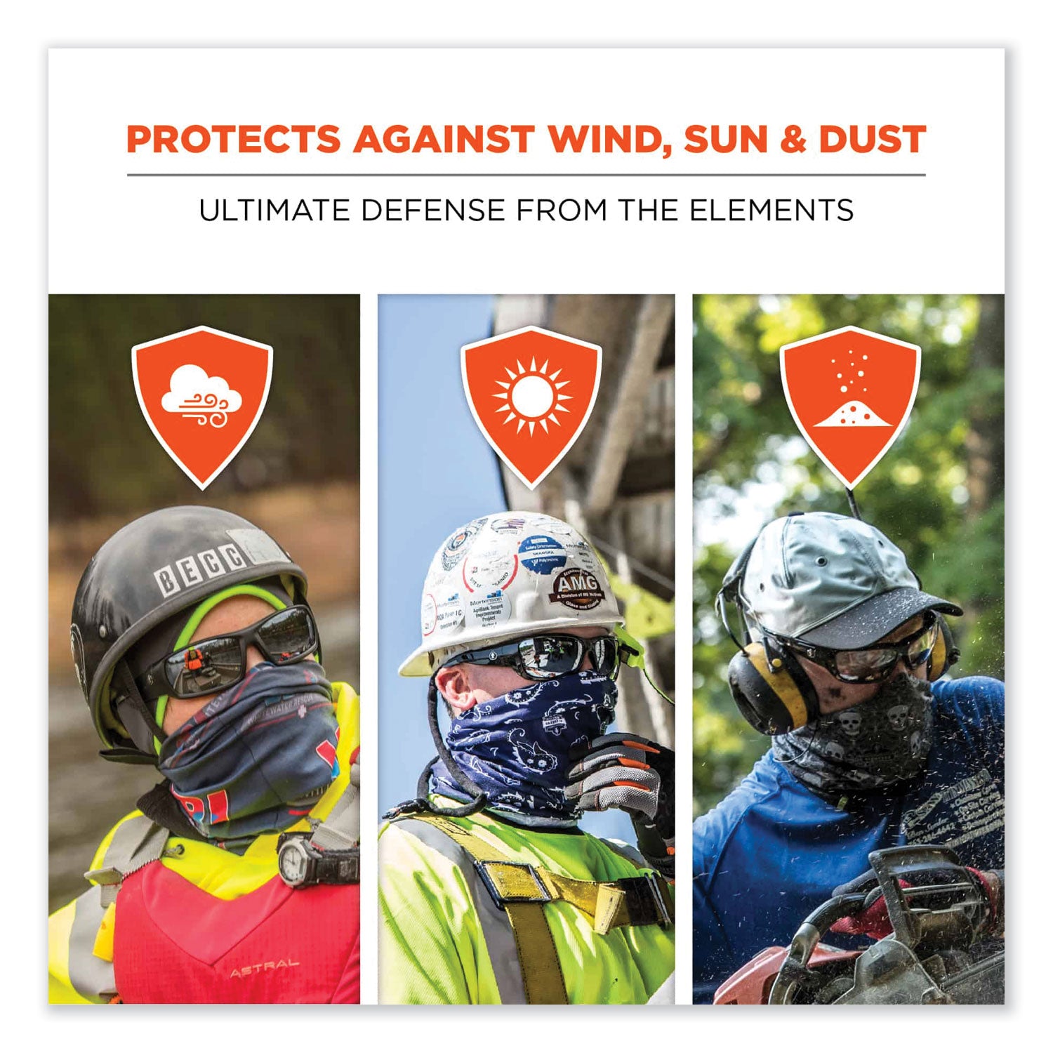 ergodyne® Chill-Its 6485 Multi-Band, Polyester, One Size Fits Most, Stars and Stripes