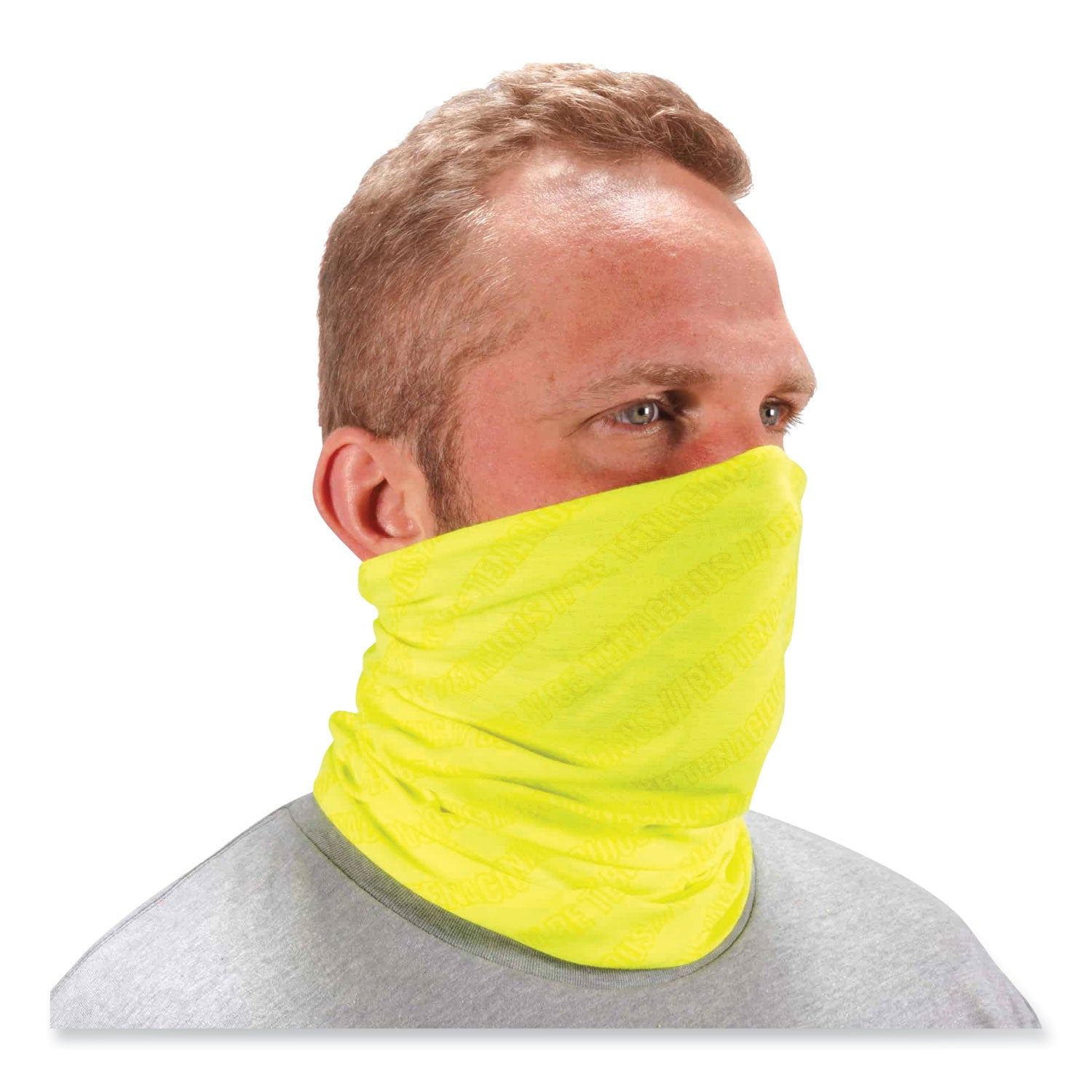 ergodyne® Chill-Its 6485 Multi-Band, Polyester, One Size Fits Most, Hi-Vis Lime