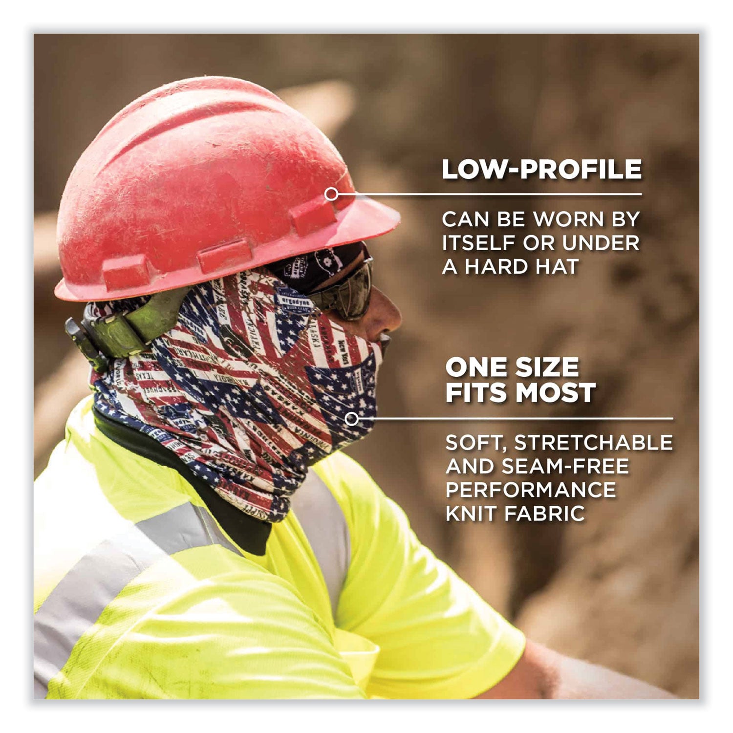 ergodyne® Chill-Its 6485 Multi-Band, Polyester, One Size Fits Most, Hi-Vis Orange