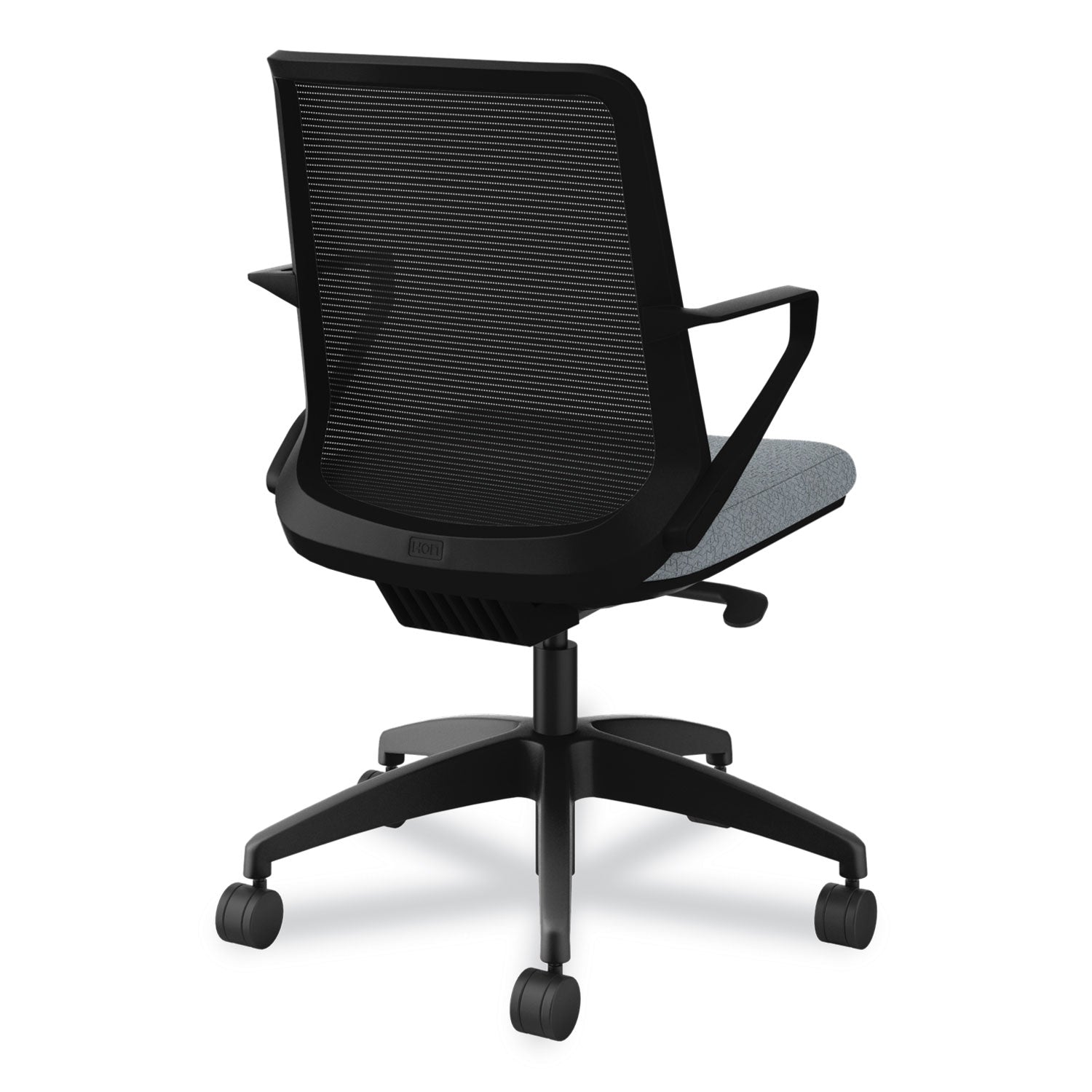 HON® Cliq Office Chair, Supports Up to 300 lb, 17" to 22" Seat Height, Basalt Seat, Black Back, Black Base