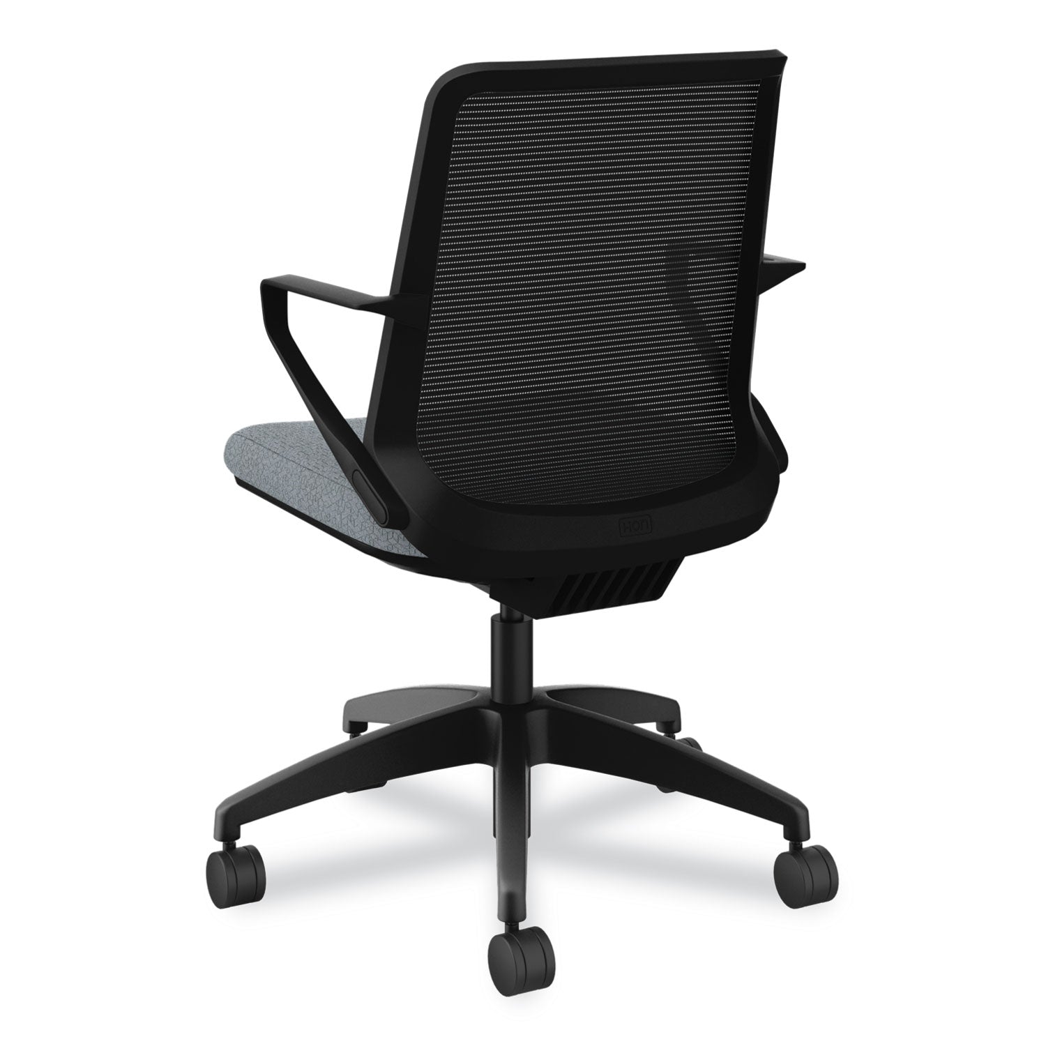 HON® Cliq Office Chair, Supports Up to 300 lb, 17" to 22" Seat Height, Basalt Seat, Black Back, Black Base
