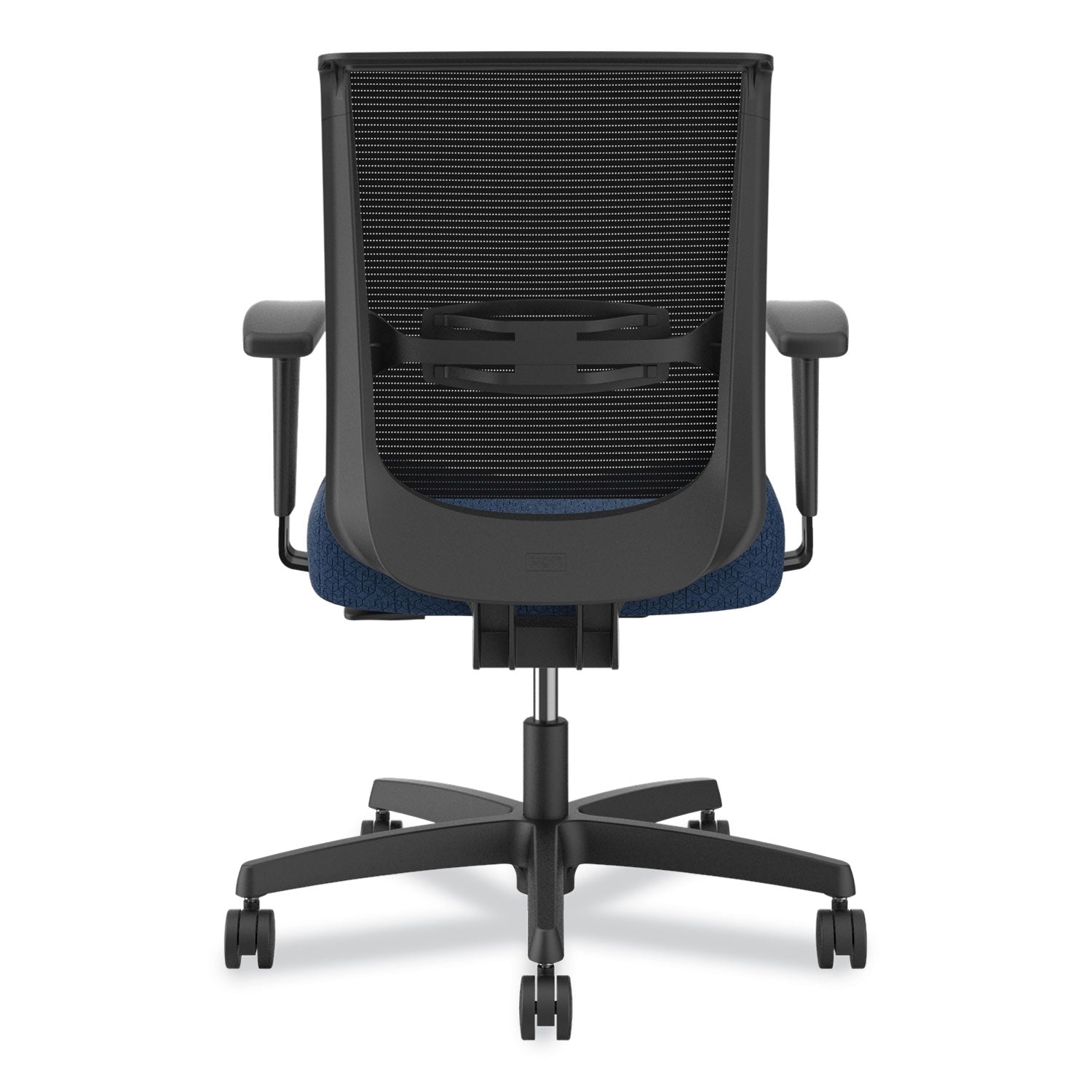 HON® Convergence Mid-Back Task Chair, Supports Up to 275 lb, 16.5" to 21" Seat Height, Navy Seat, Black Back, Black Frame