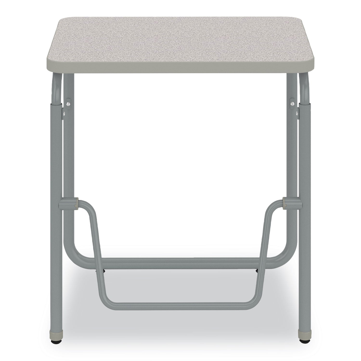 Safco® AlphaBetter 2.0 Height-Adjustable Student Desk with Pendulum Bar, 27.75" x 19.75" x 29" to 43", Pebble Gray