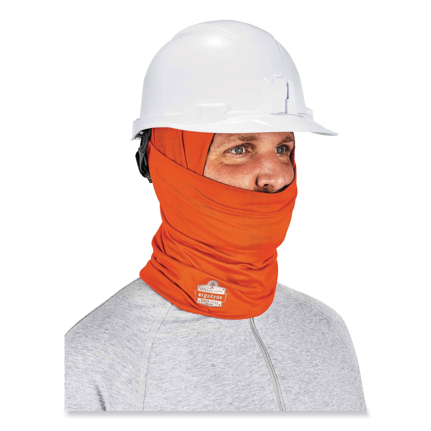 ergodyne® Chill-Its 6487 Cooling Performance Knit Multi-Band, Polyester/Spandex, One Size Fits Most, Hi-Vis Orange