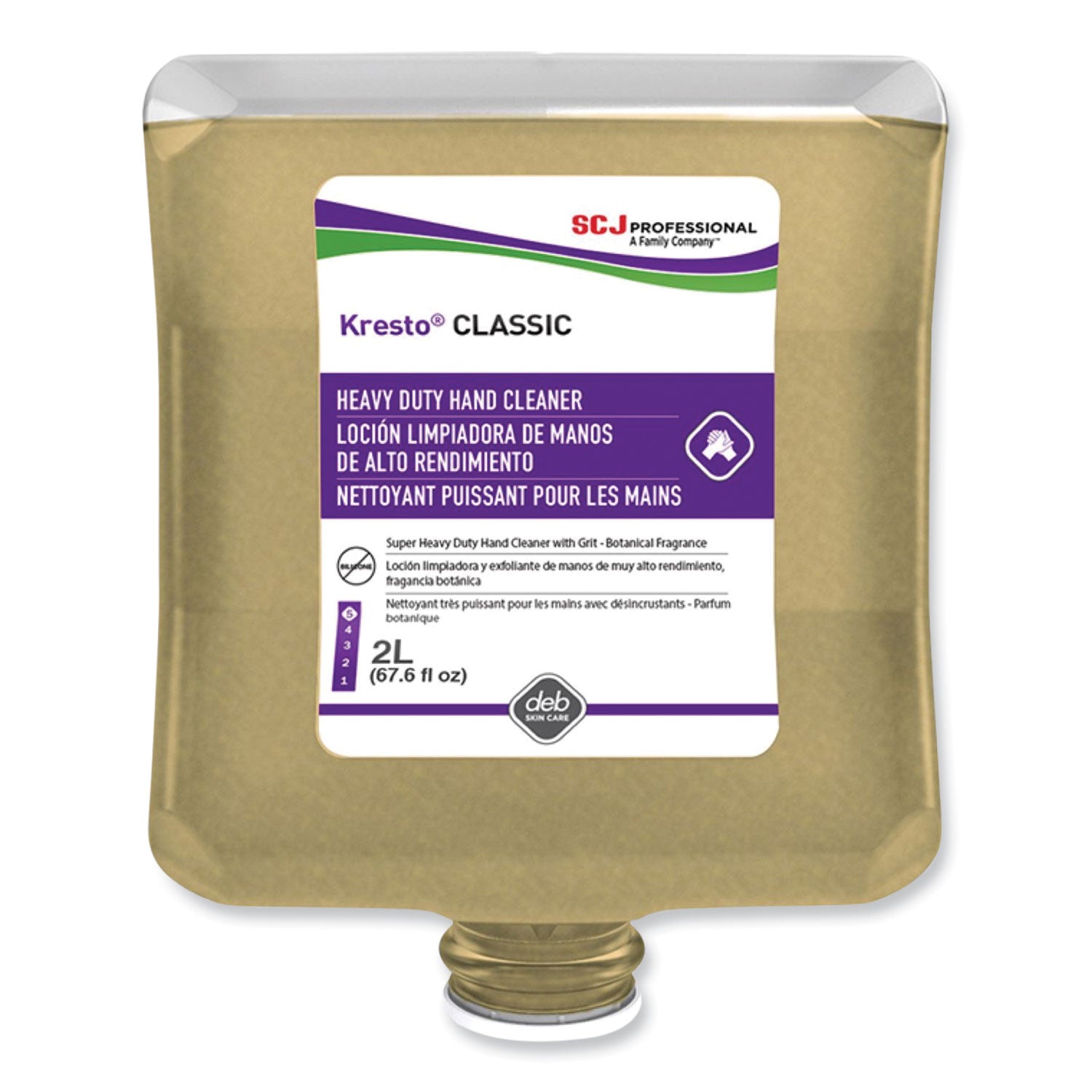 Kresto Cherry Heavy Duty Hand Cleaner Manual Cartridge, Cherry Scent, 2 L Cartridge Refill, 4/Carton