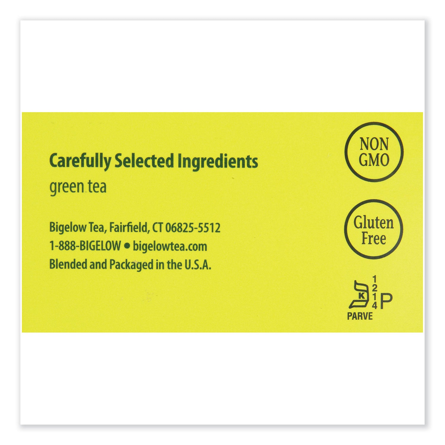 Bigelow® Single Flavor Tea, Green, 28 Bags/box