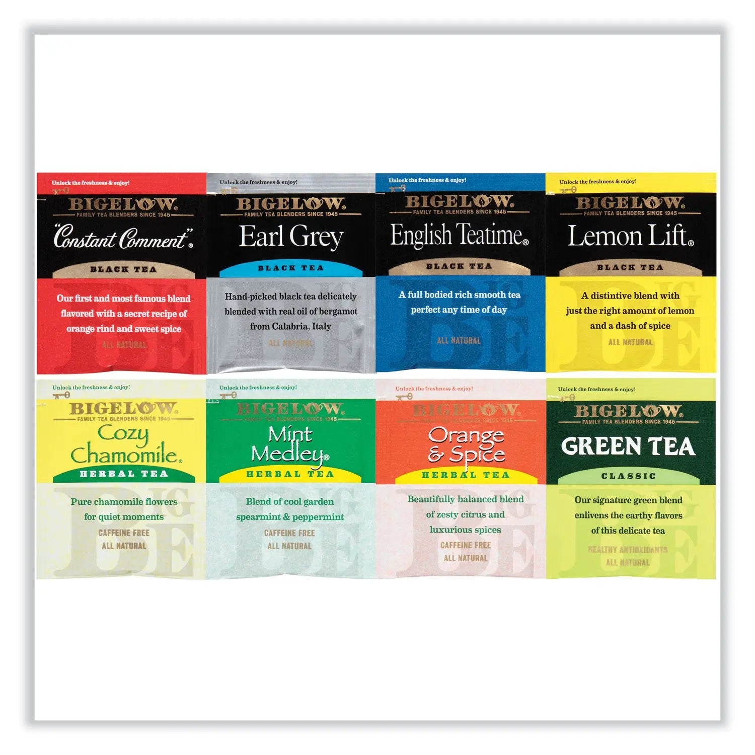 Variety Pack Assorted Tea Bags, Individually Wrapped, 64 Tea Bags/Box Bigelow® Flipcost
