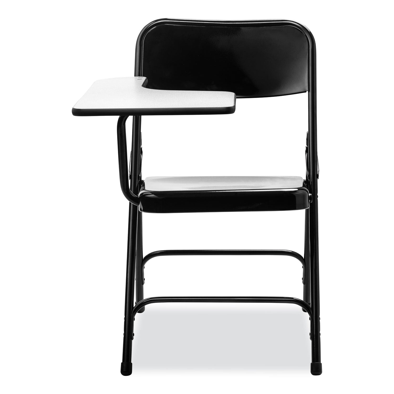 NPS® 5200 Series Right-Side Tablet-Arm Folding Chair, Supports 480 lb, 17.25" Seat Height, Black, 2/Carton