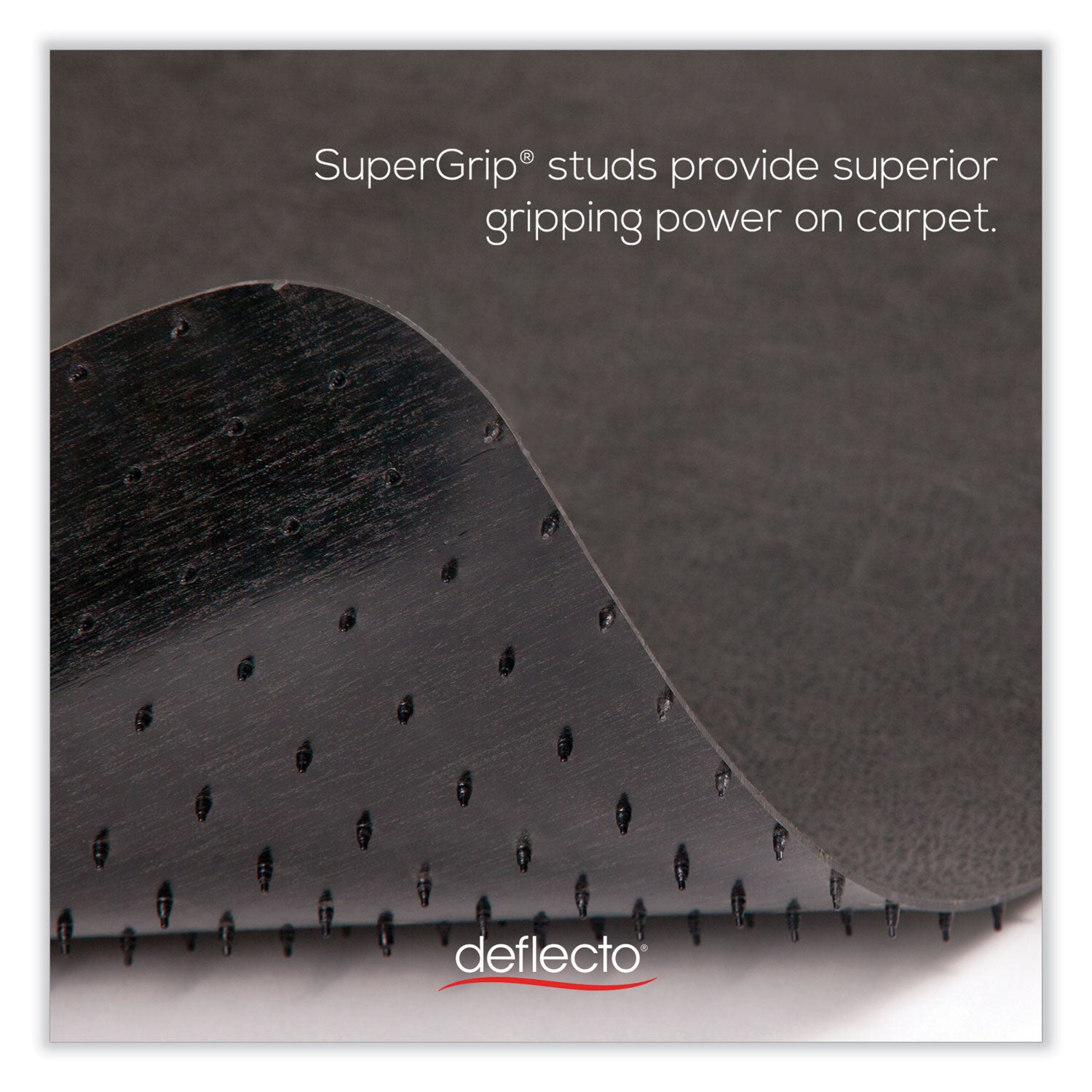deflecto® Supermat Frequent Use Chair Mat For Medium Pile Carpet, 36 X 48, Rectangular, Black