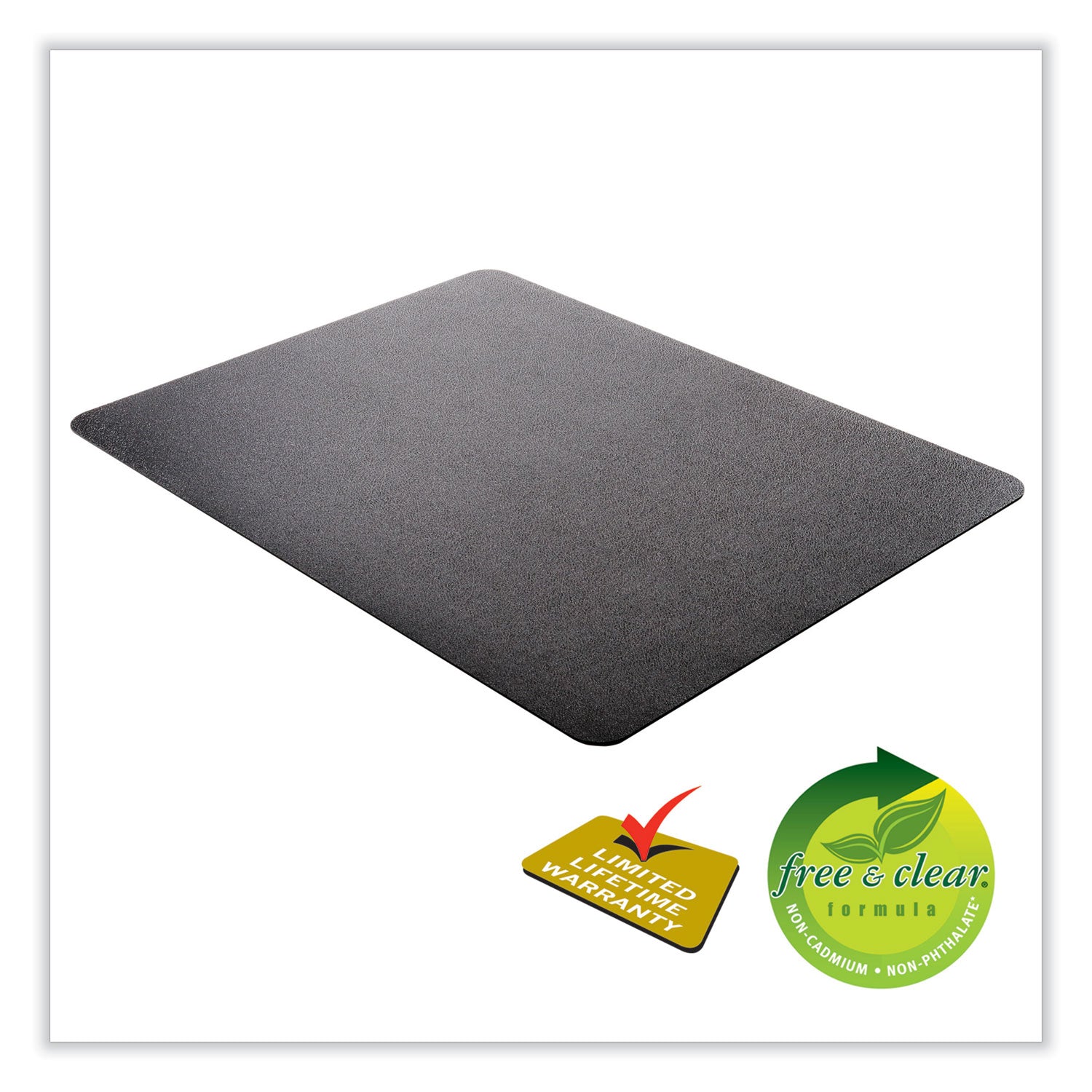 deflecto® Supermat Frequent Use Chair Mat For Medium Pile Carpet, 36 X 48, Rectangular, Black