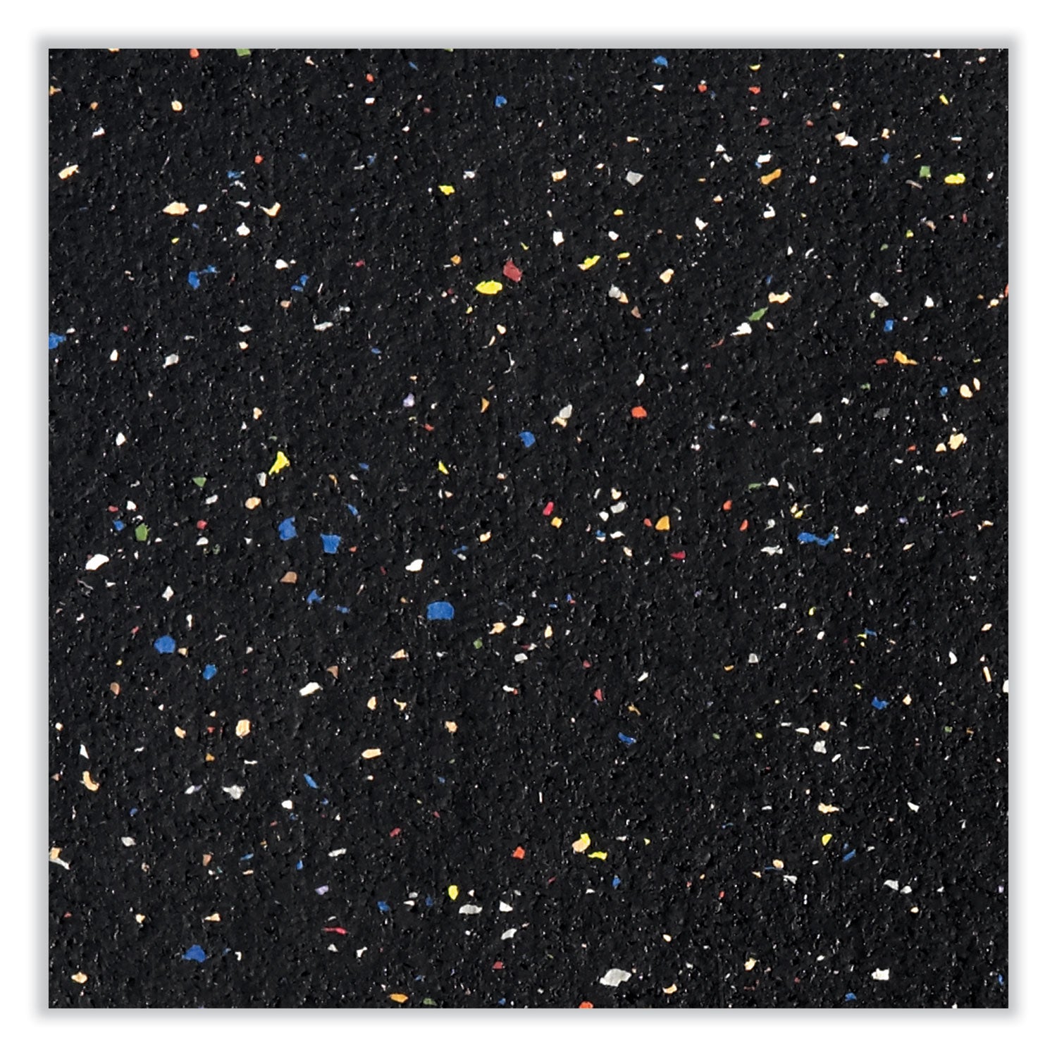 Ghent Aluminum-Frame Recycled Rubber Bulletin Boards, 96.5" x 48.5", Confetti Surface, Satin Aluminum Frame