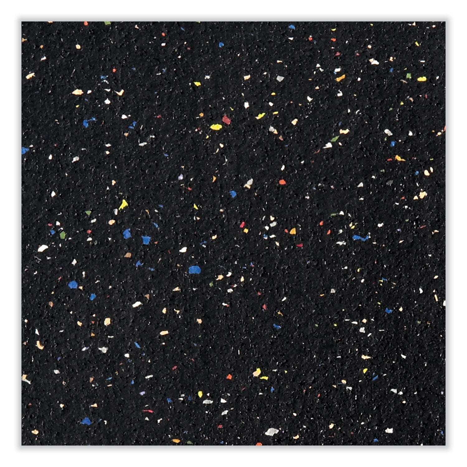 Ghent Aluminum-Frame Recycled Rubber Bulletin Boards, 60.5" x 36.5", Confetti Surface, Satin Aluminum Frame