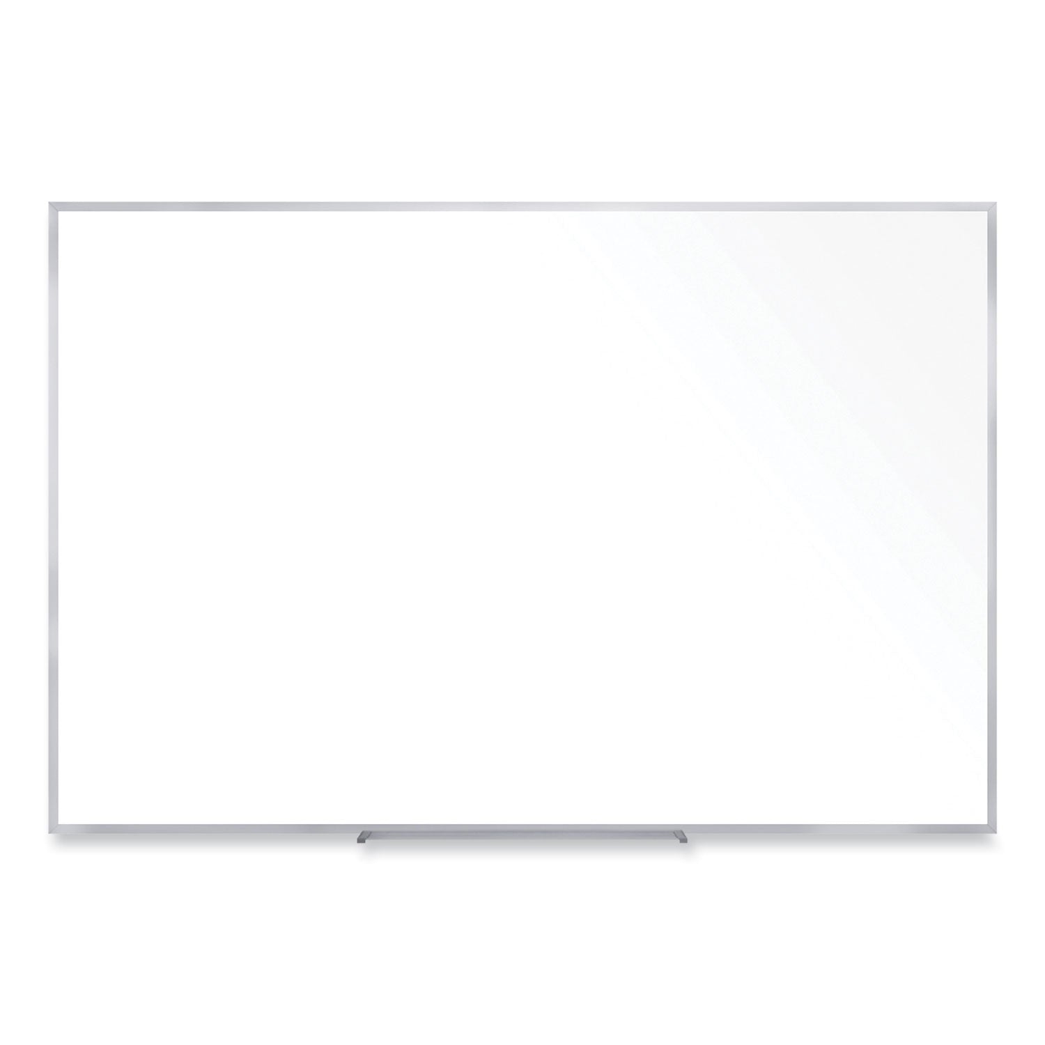 Non-Magnetic Whiteboard with Aluminum Frame, 60.63 x 36.44, White Surface, Satin Aluminum Frame