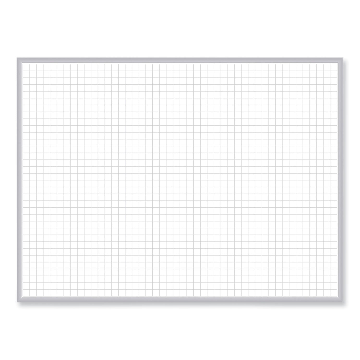 Magnetic Porcelain Whiteboard with Satin Aluminum Frame, 36.5 x 60.5, White Surface