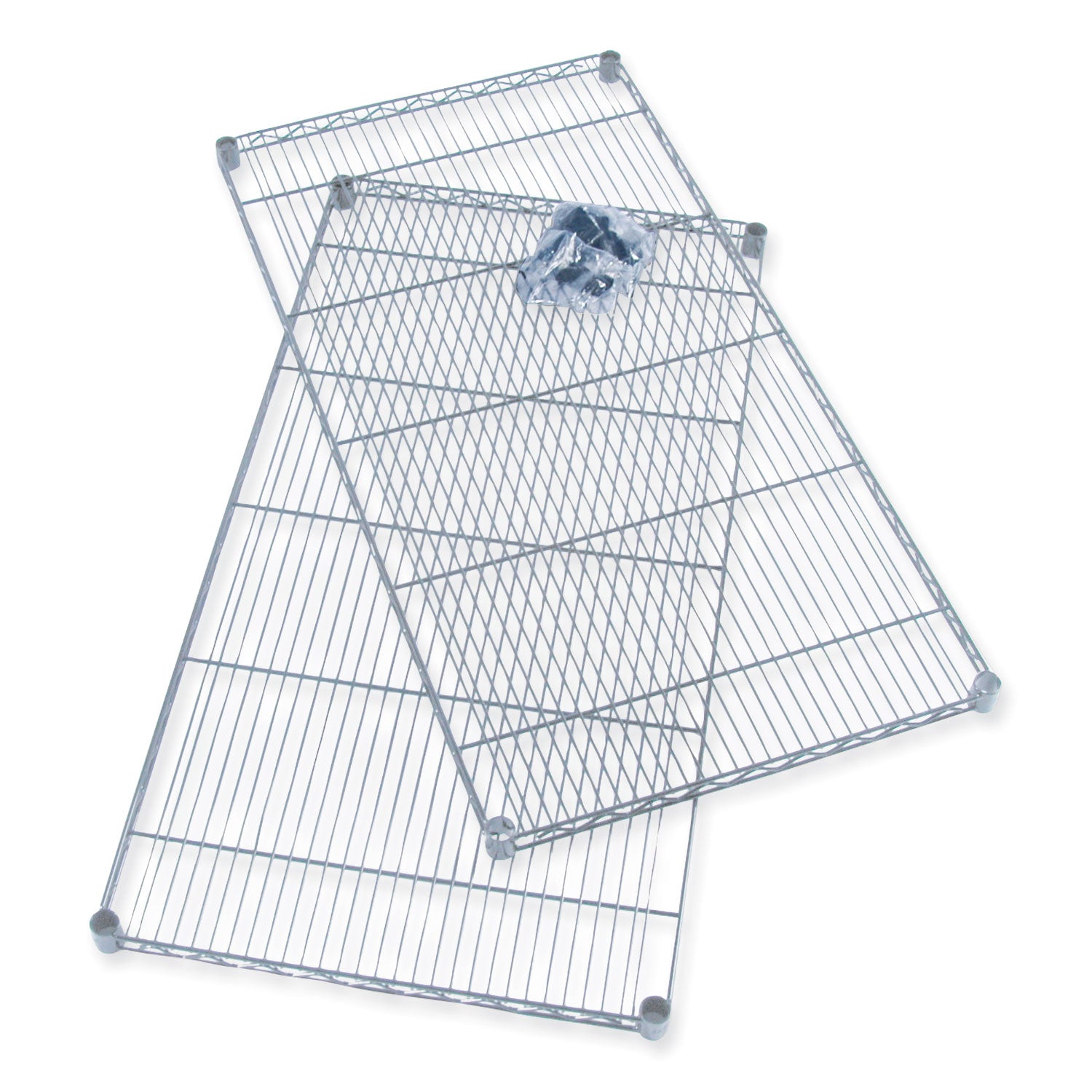 Industrial Extra Shelf Pack, 36w x 18d x 1.5h Steel, Metallic Gray, 2/Pack