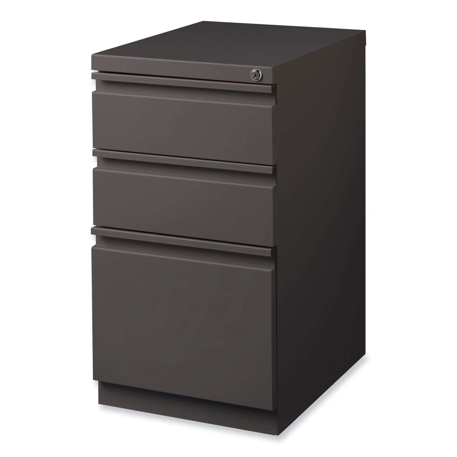 Hirsh Industries® Full-Width Pull 20 Deep Mobile Pedestal File, 3-Drawer: Box/Box/File, Letter, Medium Tone, 15x19.88x27.75