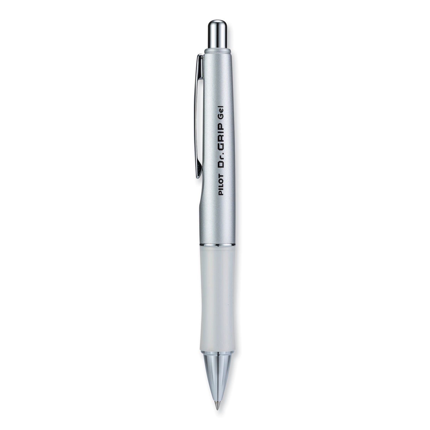 Dr. Grip Limited Gel Pen, Retractable, Fine 0.7 mm, Black Ink, Platinum Barrel