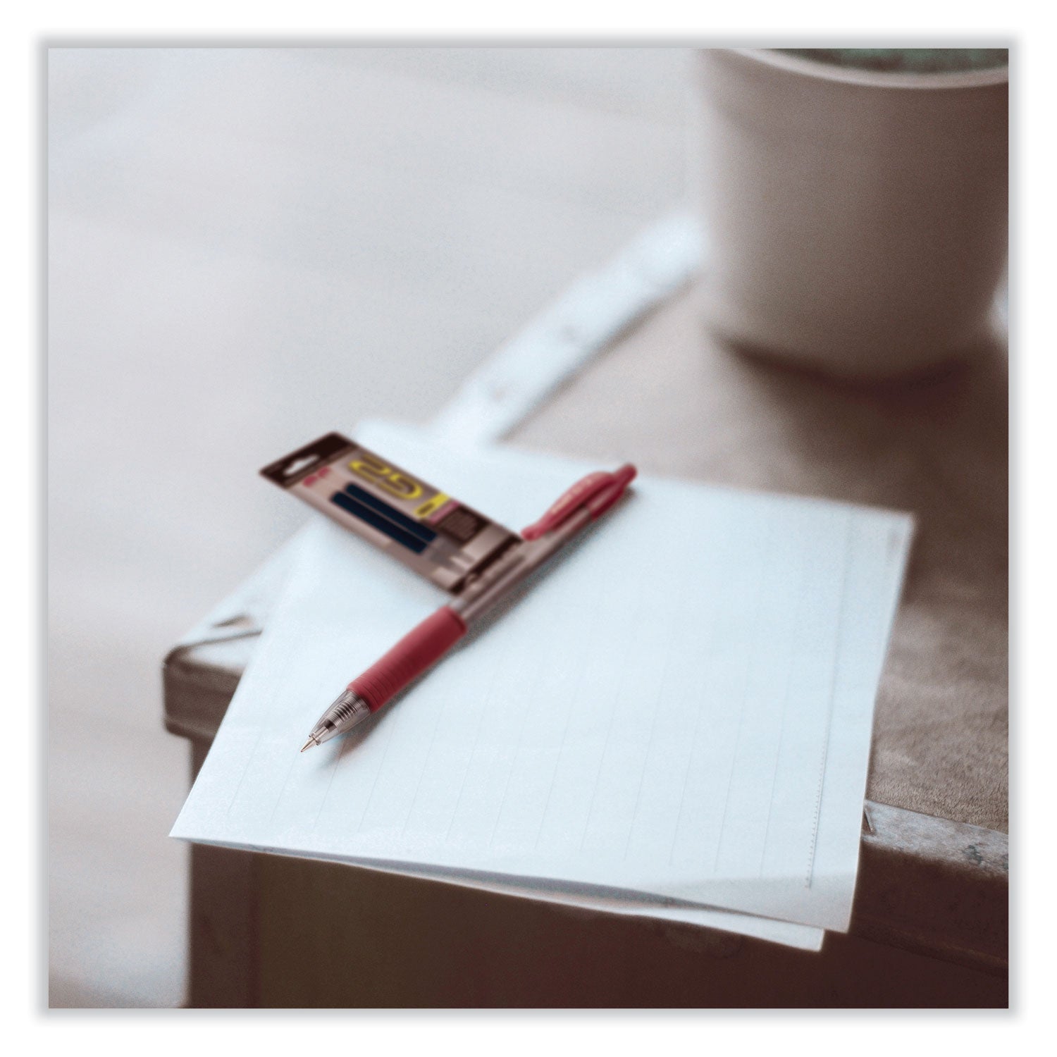 Pilot® Refill For Pilot B2p, Dr Grip, G2, G6, Mr Metropolitan, Precise Begreen And Q7 Gel Pens, Fine Tip, Red Ink, 2/pack