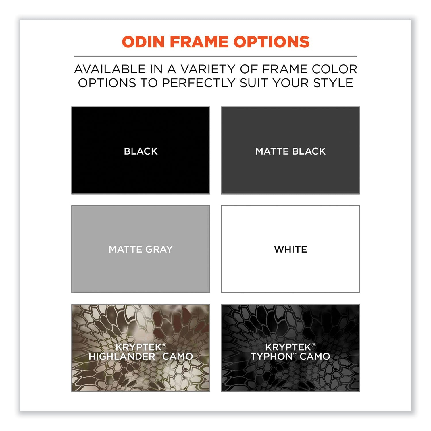 ergodyne® Skullerz Odin Safety Glasses, Matte Gray Nylon Impact Frame, Polarized Smoke Polycarbonate Lens