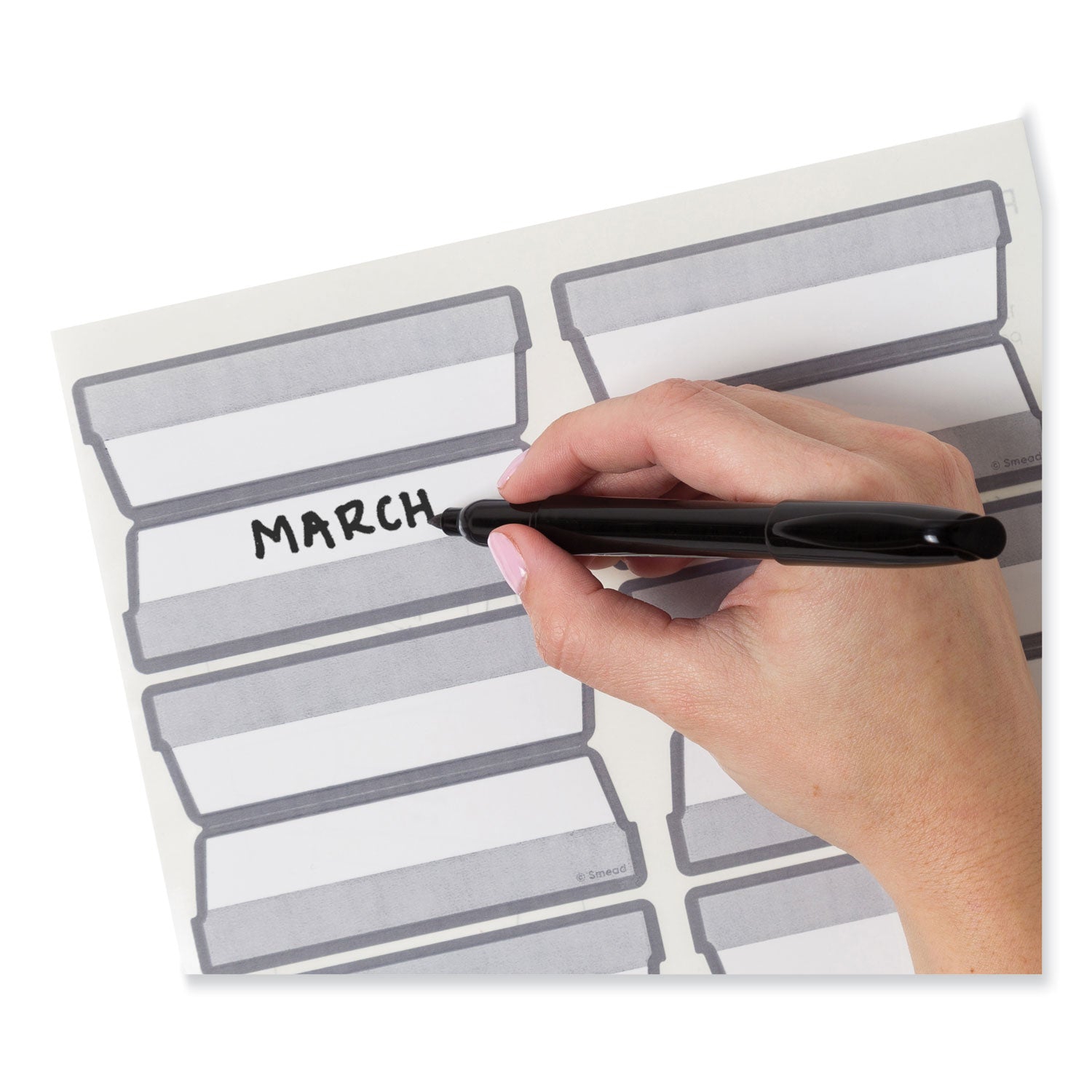 Smead Colored Hanging File Folders with ProTab Kit, Letter Size, 1/3-Cut, Red