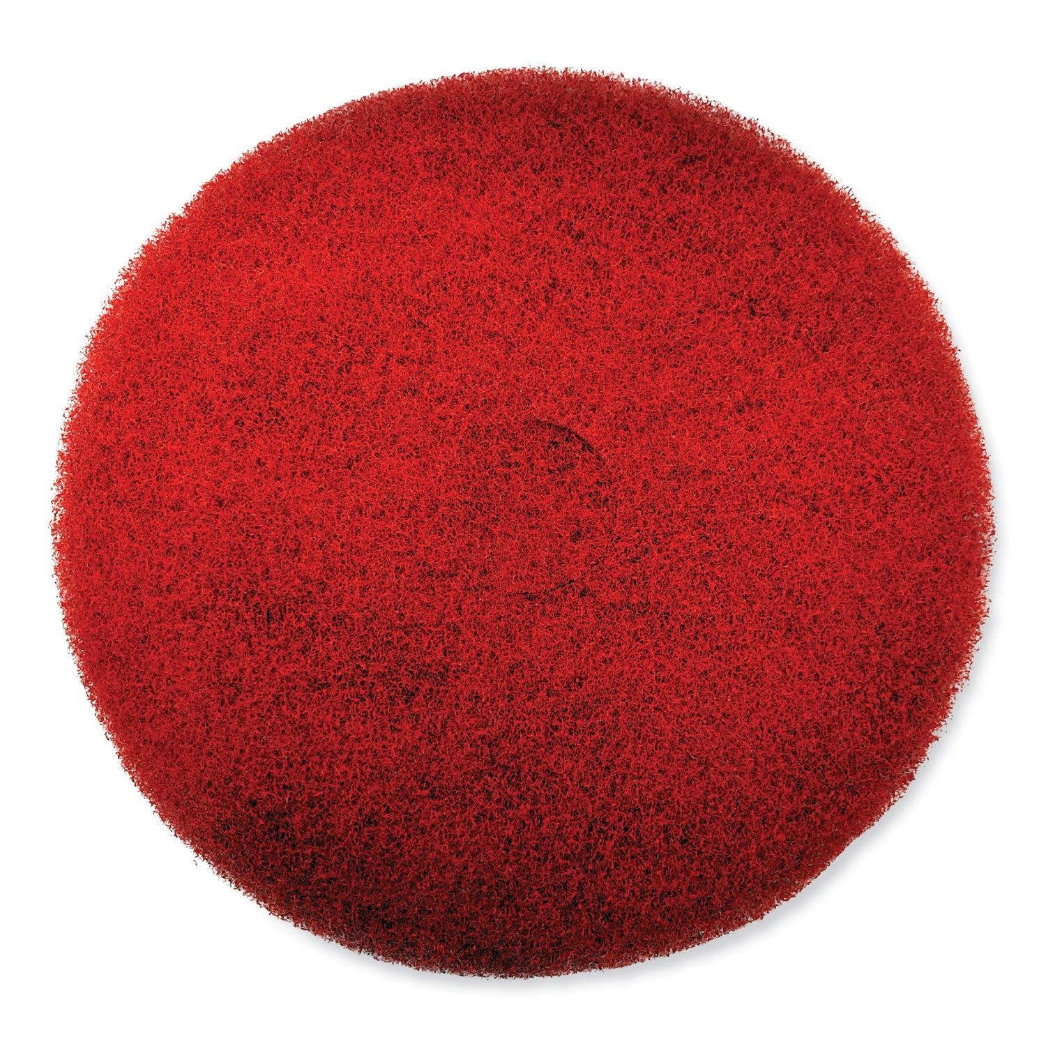 EZ CARE Heavy Duty Scrub Pad, 17" Diameter, Red/Gray, 5/Carton