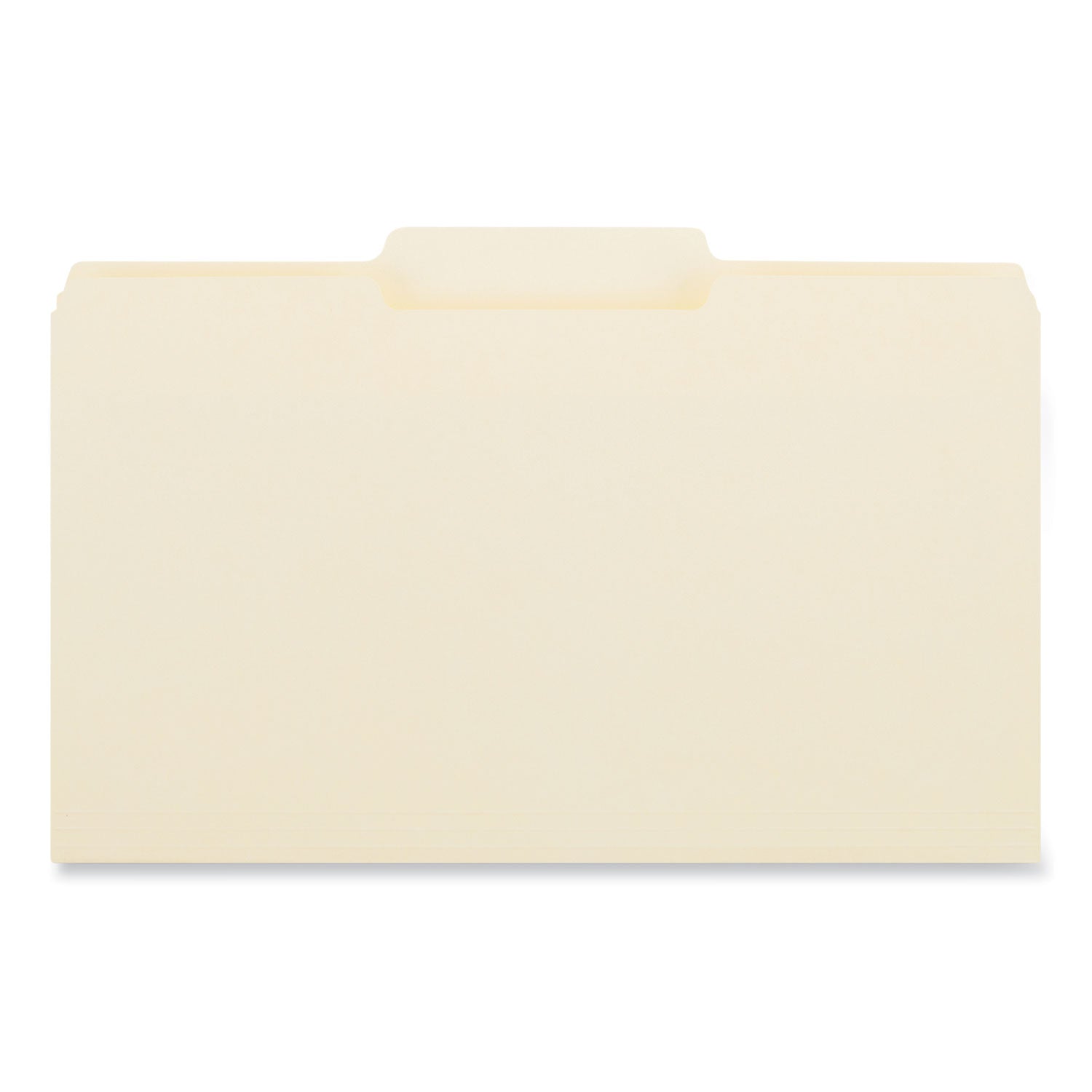 Universal® Top Tab File Folders, 1/3-Cut Tabs: Center Position, Legal Size, 0.75" Expansion, Manila, 100/Box