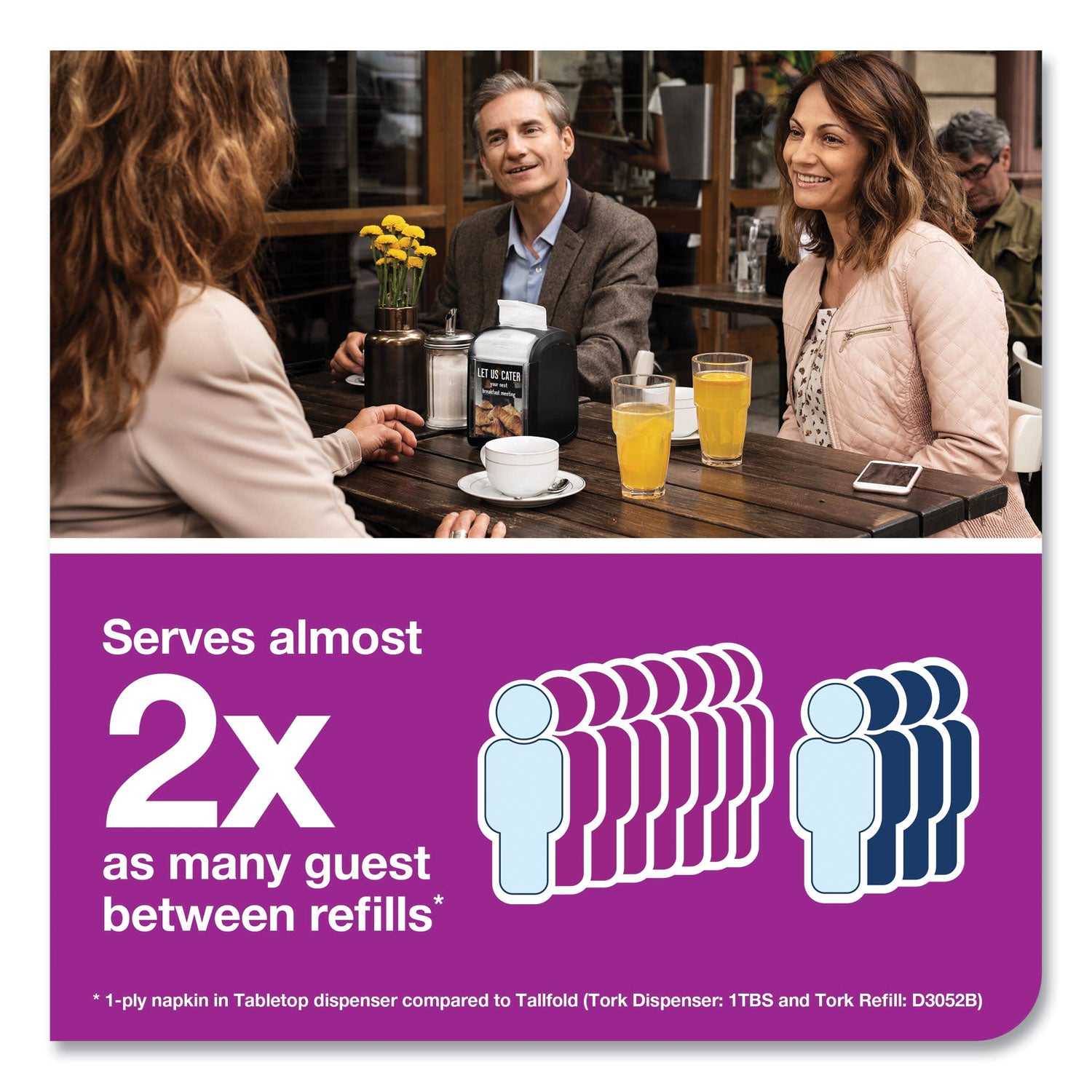 Tork® Xpressnap Fit Interfold Dispenser Napkins, 2-Ply, 6.5 X 8.39, Natural, 120/pack, 36 Packs/carton