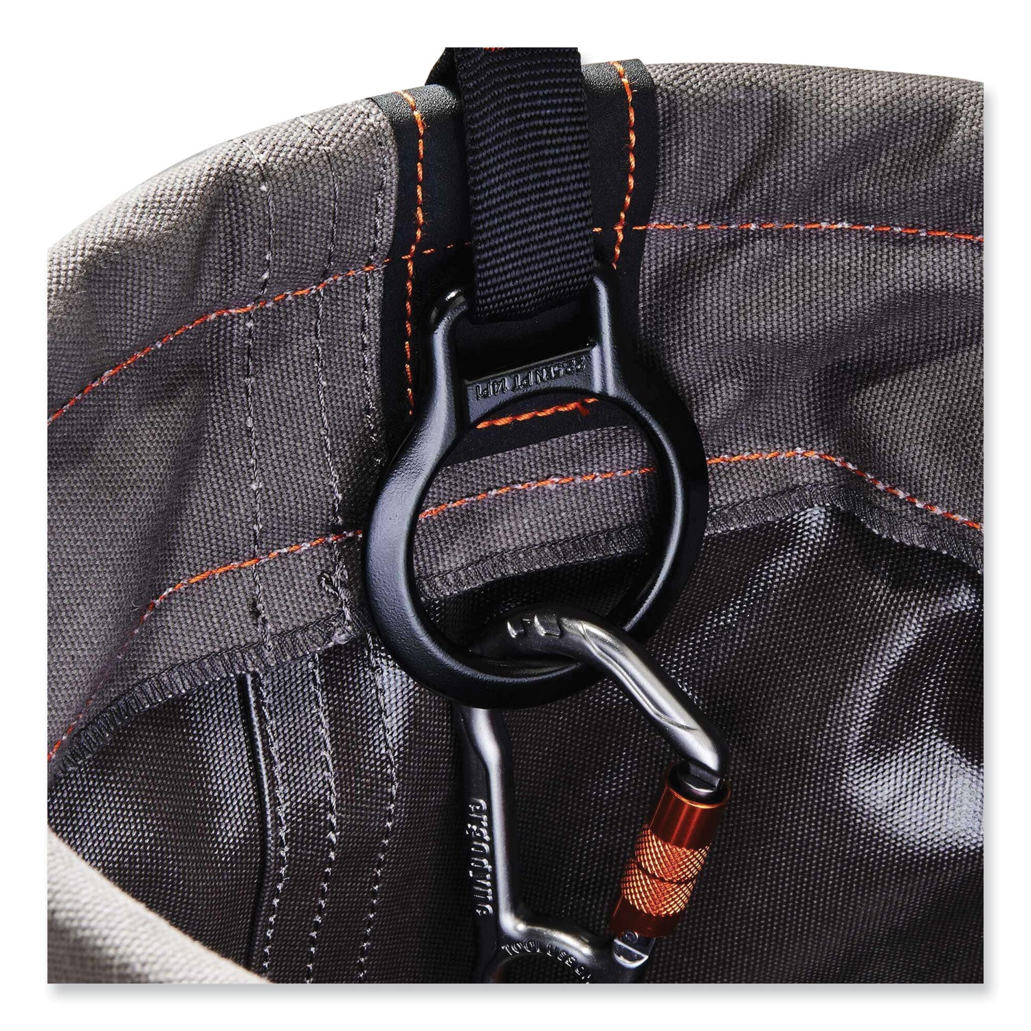 ergodyne® Arsenal 5960 Canvas Hoist Bucket with D-Rings, 150 lb, Gray