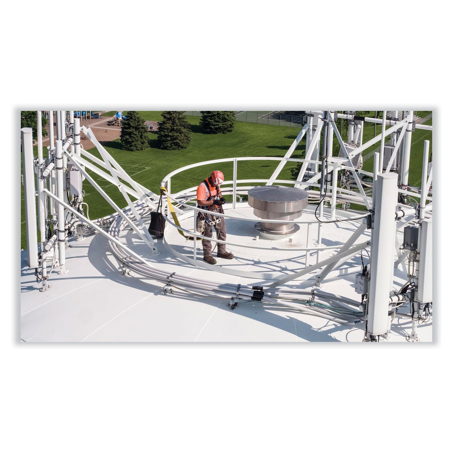 ergodyne® Arsenal 5935 Extra-Large Web Handle Canvas Hoist Bucket, 150 lb, Gray