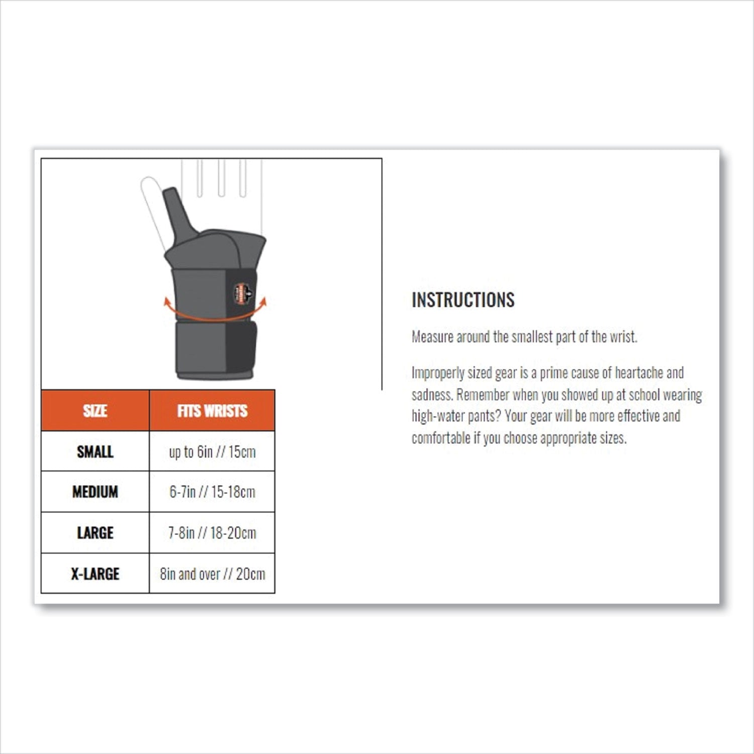 ergodyne® ProFlex 675 Ambidextrous Double Strap Wrist Support, Small, Fits Left Hand/Right Hand, Black