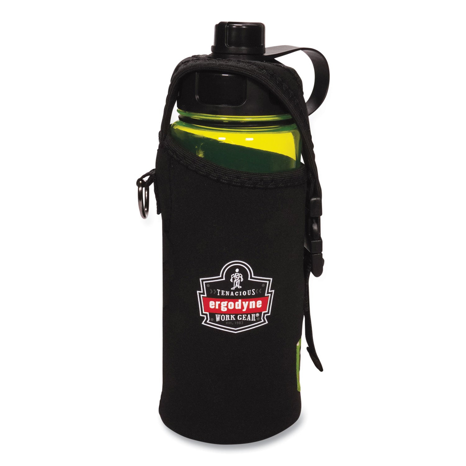 ergodyne® Chill-Its 5151 Plastic Wide Mouth Water Bottle, 34 oz, Lime