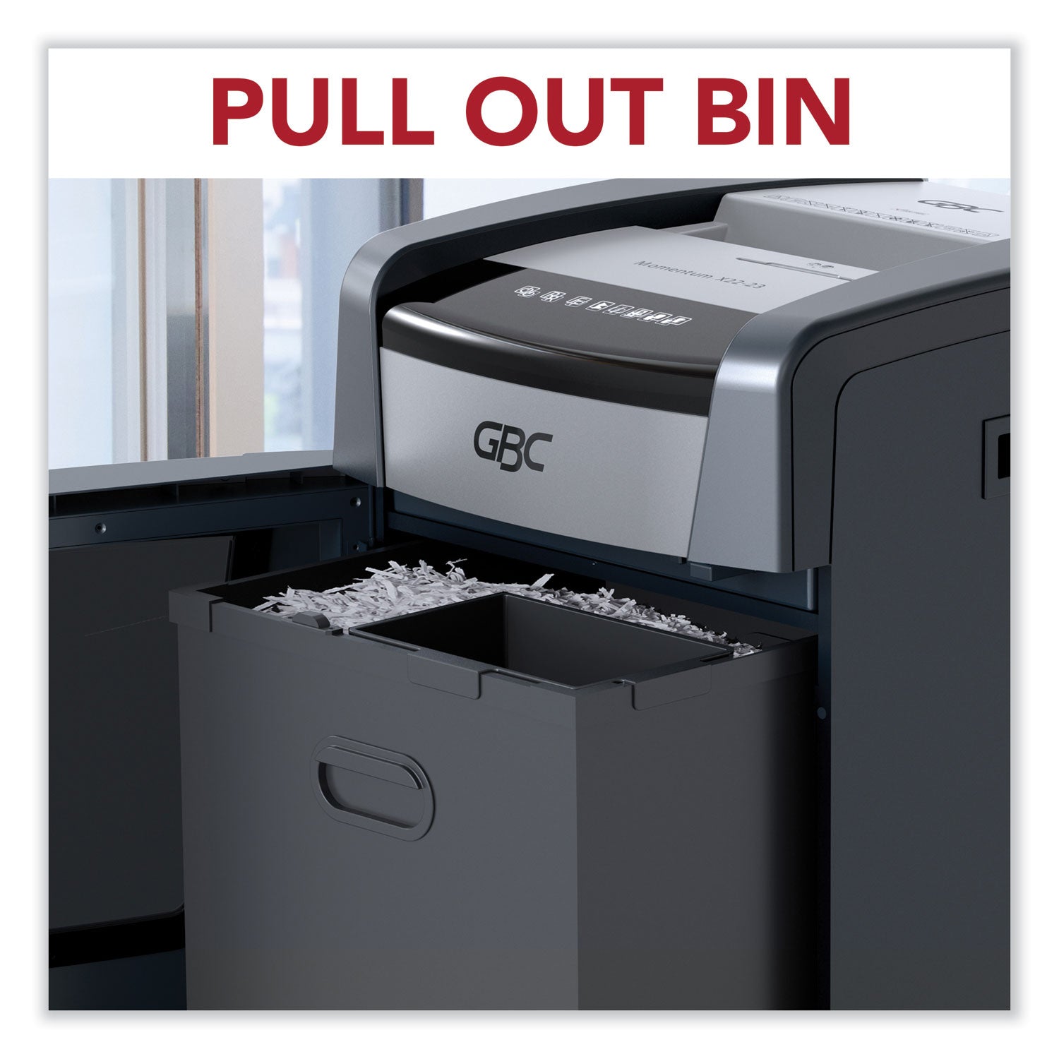 GBC® Momentum X22-23 Micro-Cut P-4 Anti-Jam Shredder, 22 Manual Sheet Capacity