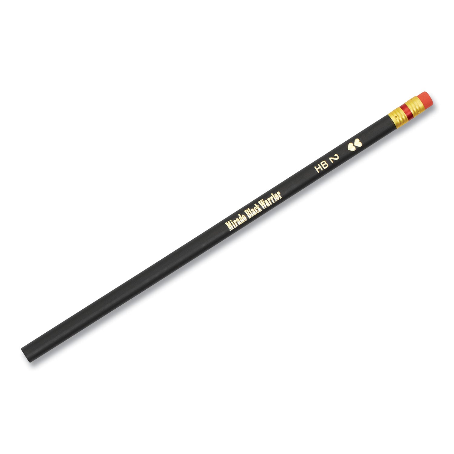 Paper Mate® Mirado Black Warrior Pencil, Hb (#2), Black Lead, Black Matte Barrel, Dozen