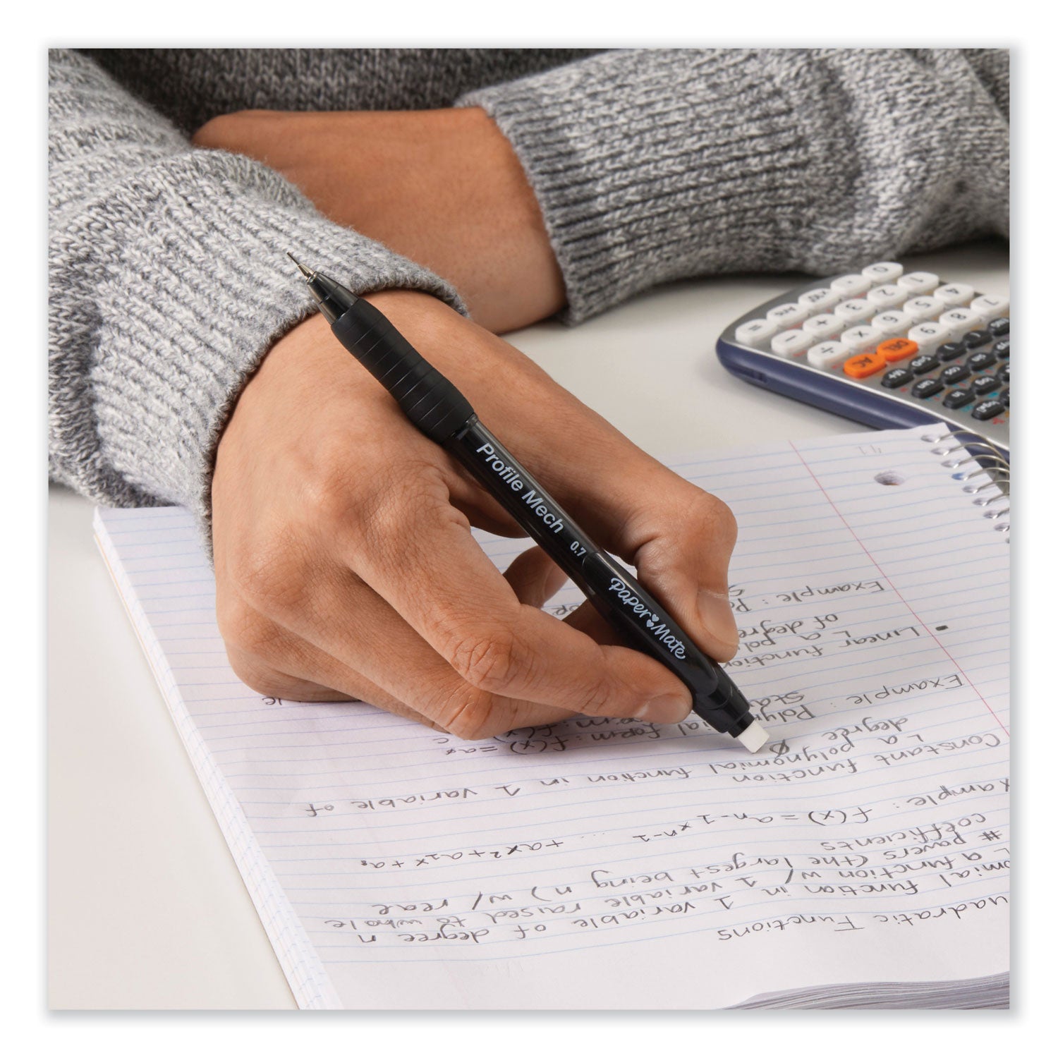 Paper Mate® Profile Mechanical Pencils, 0.7 Mm, Hb (#2), Black Lead, Assorted Barrel Colors, 8/pack