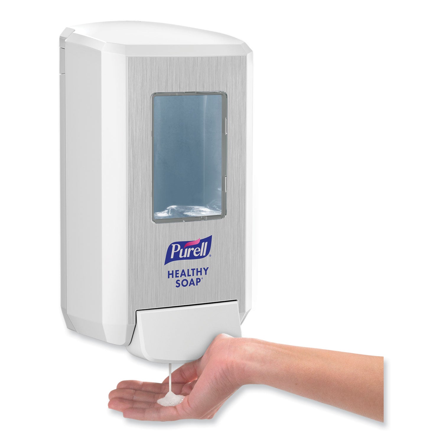 PURELL® Cs4 Soap Push-Style Dispenser, 1,250 Ml, 4.88 X 8.8 X 11.38, White