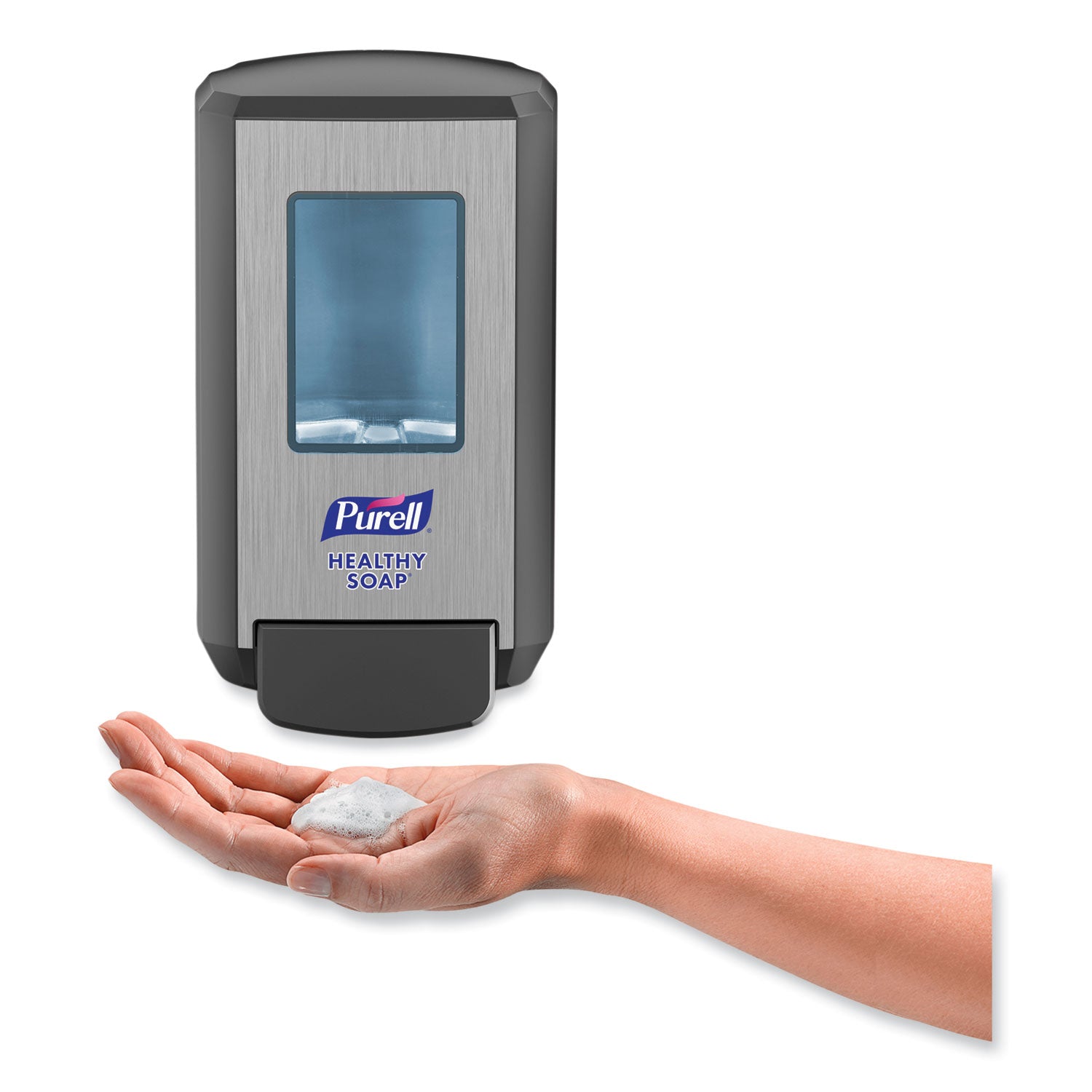 PURELL® Cs4 Soap Push-Style Dispenser, 1,250 Ml, 4.88 X 8.8 X 11.38, Graphite