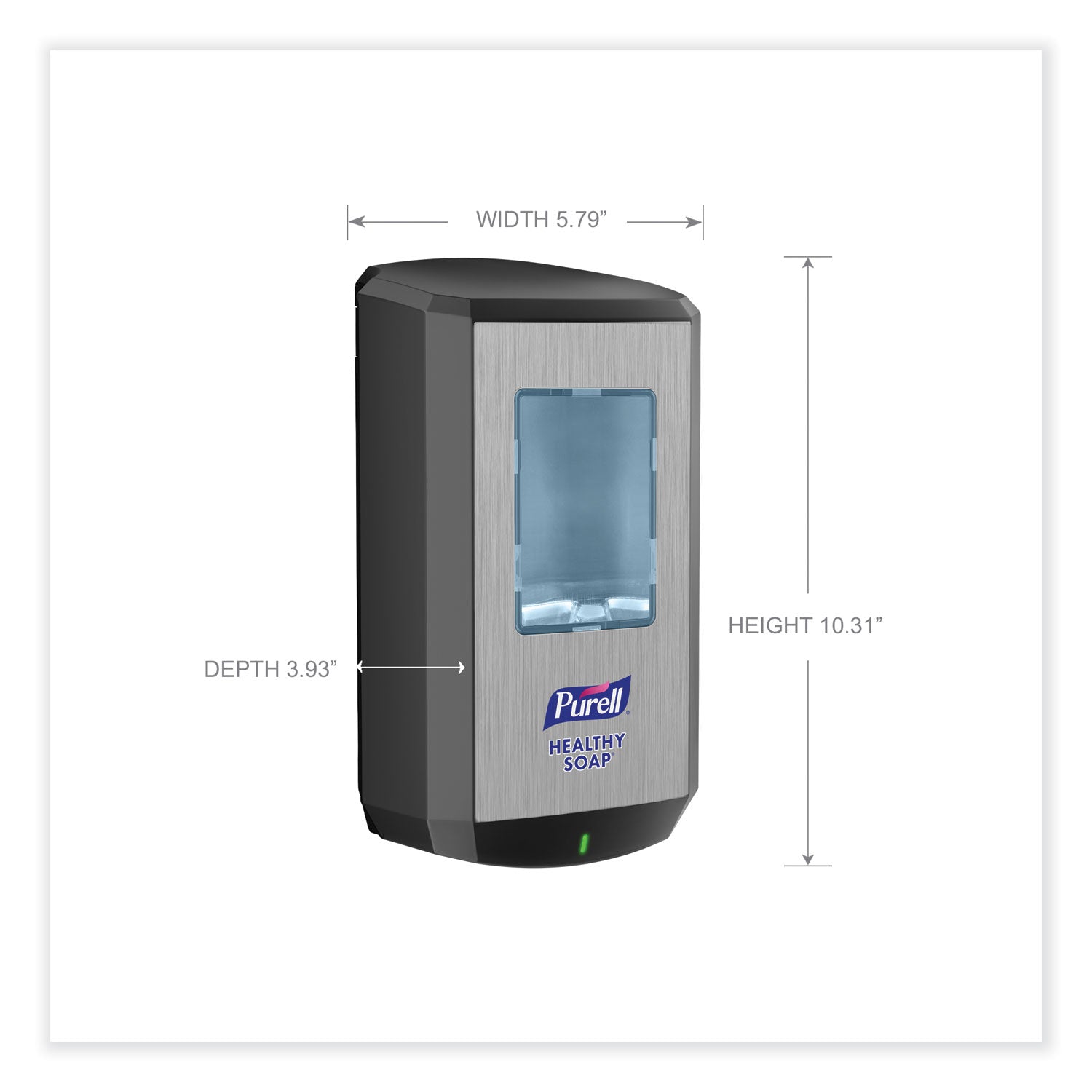 PURELL® Cs6 Soap Touch-Free Dispenser, 1,200 Ml, 4.88 X 8.8 X 11.38, Graphite