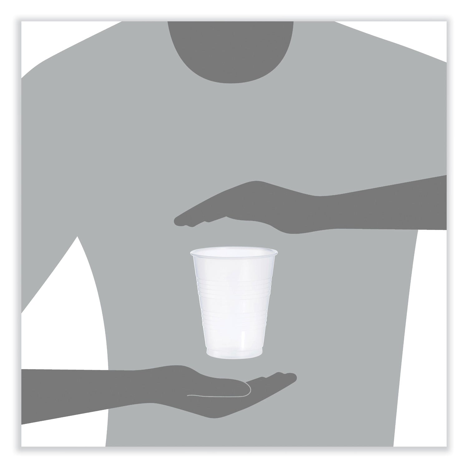 Dart® Galaxy Translucent Cups, Squat, 16 oz to 18 oz, Plastic, 1,000/Carton