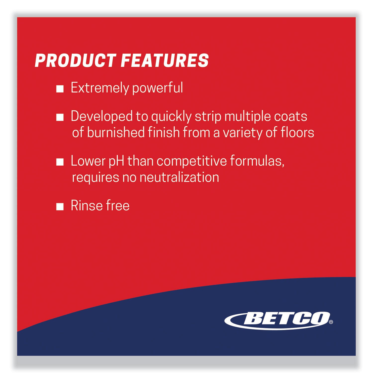 Betco® Extreme Floor Stripper, Lemon Scent, 5 gal Bag-in-Box