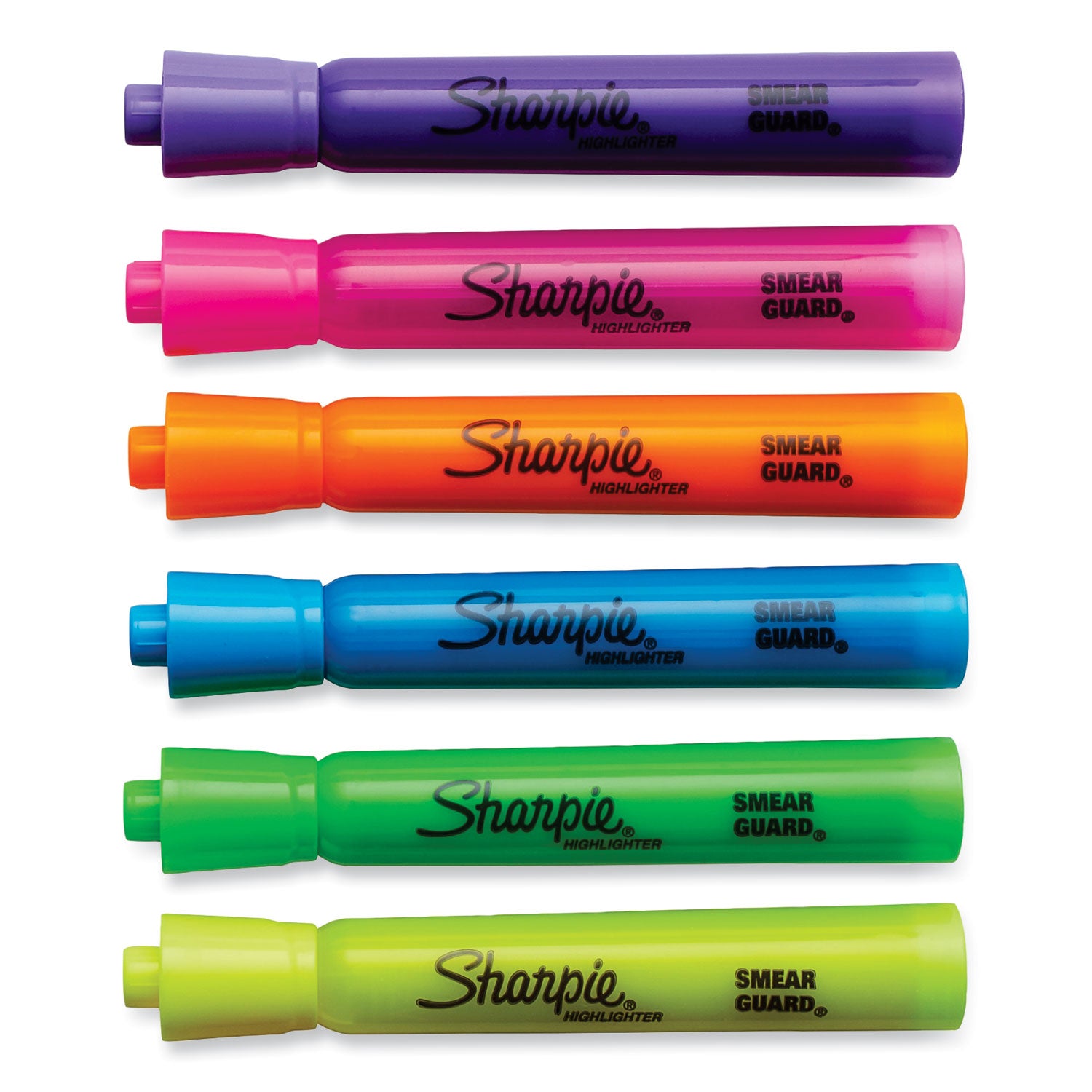 Sharpie® Tank Style Highlighters, Assorted Ink Colors, Chisel Tip, Assorted Barrel Colors, 36/pack
