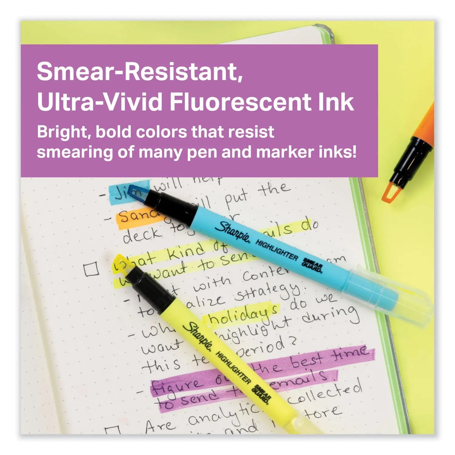 Clearview Pen-Style Highlighter, Assorted Ink Colors, Chisel Tip, Assorted Barrel Colors, 8/Pack Sharpie® Flipcost