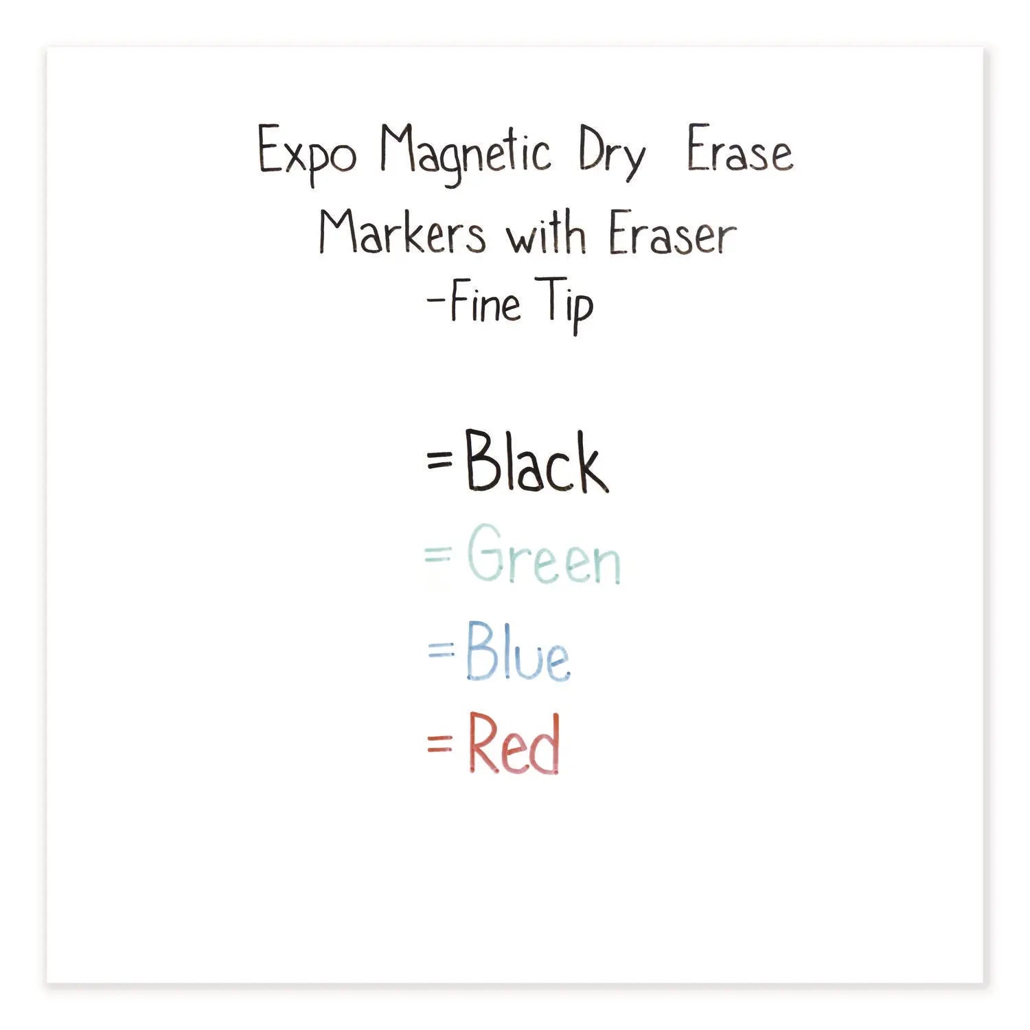 Magnetic Dry Erase Marker, Fine Bullet Tip, Assorted Colors, 4/Pack EXPO® Flipcost