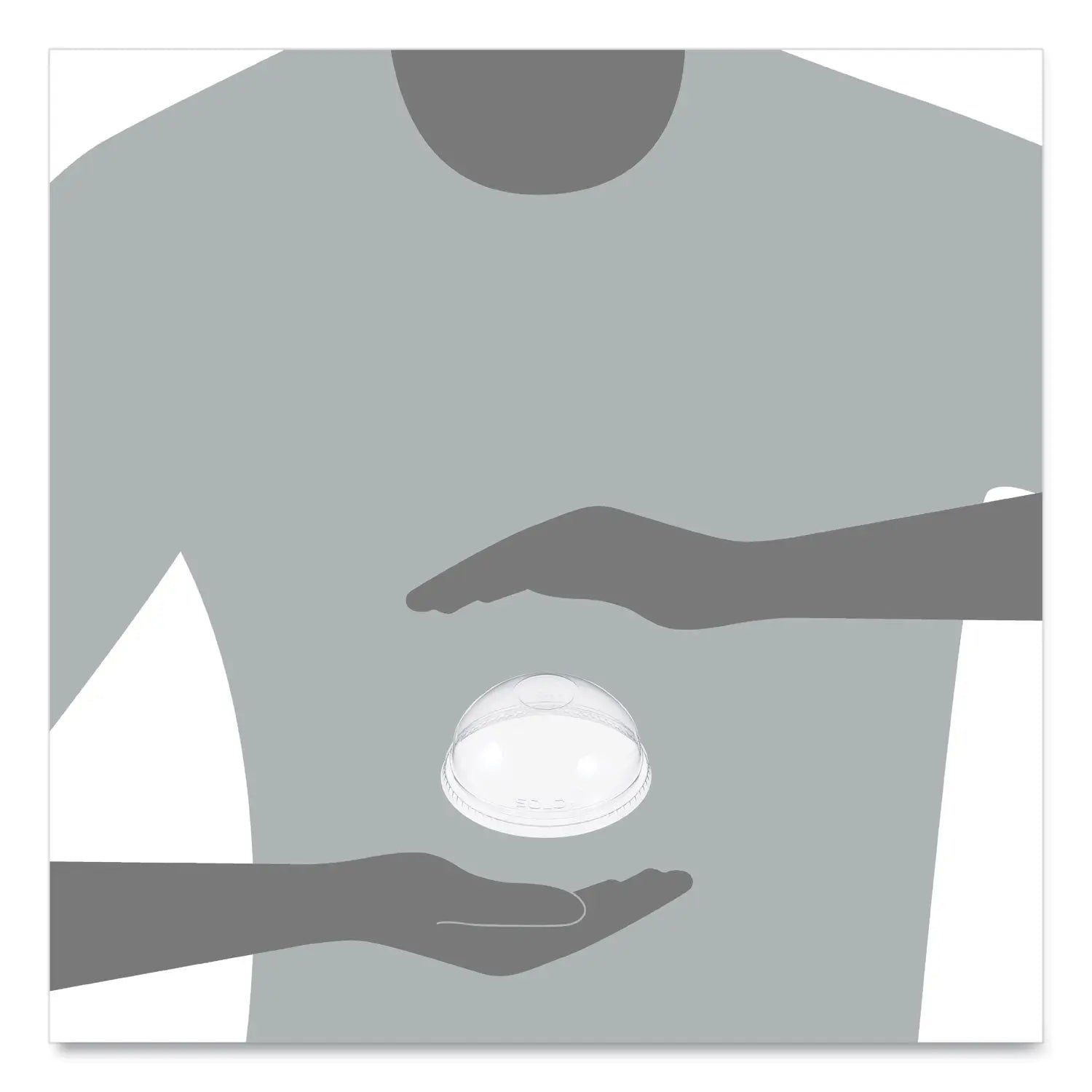 Plastic Dome Lid, Fits 5.5 oz to 26 oz Foam Cups, Clear, 1,000/Carton Dart® Flipcost