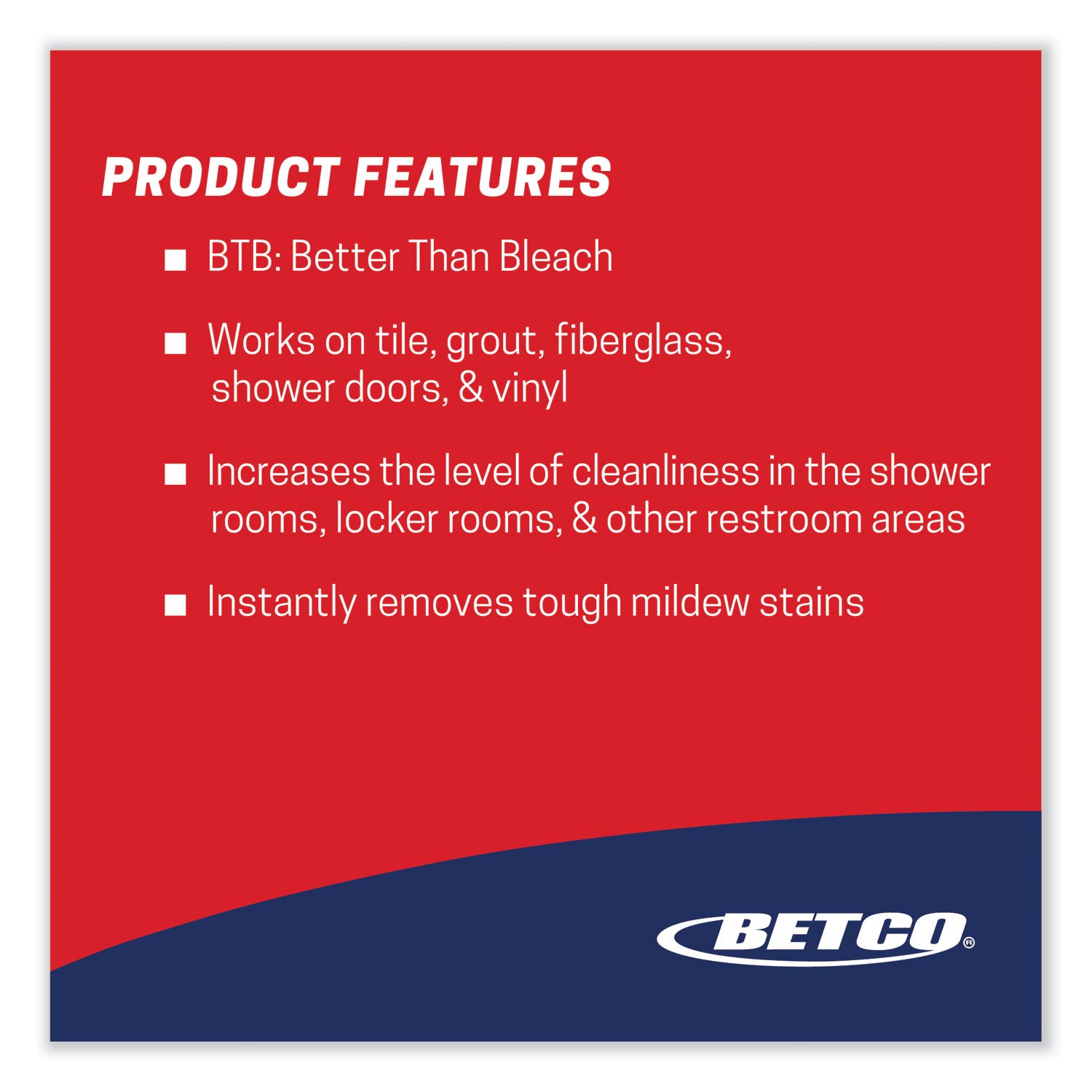 Betco® Btb Mildew Stain Remover, Apple, 32 Oz Spray Bottle, 12/carton